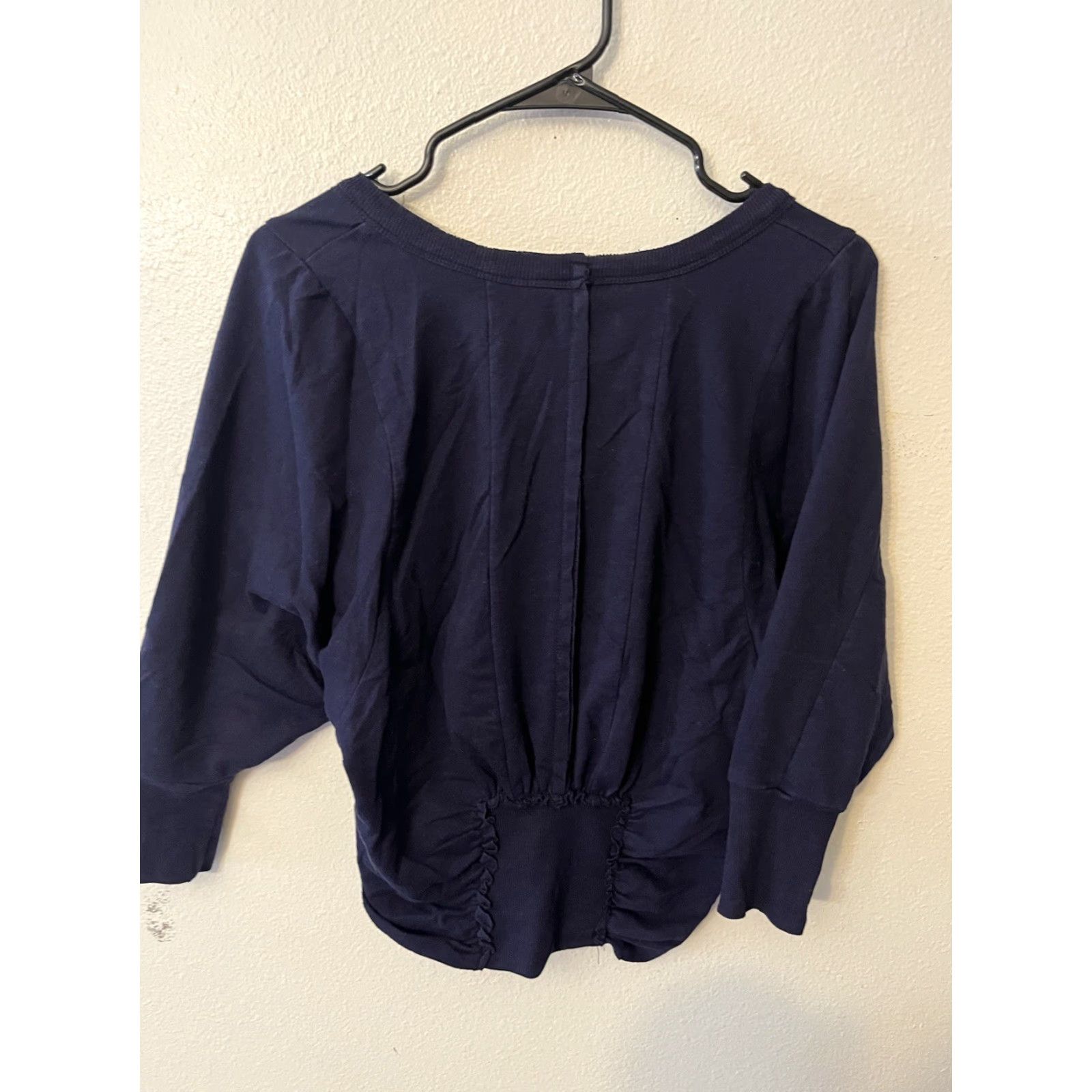 Free People VINTAGE Free People Women's Cardigan Sweater 3/4 Sleeve Blue Cotton Blend Bohemian 90s Small Size S / US 4 / IT 40 - 2 Thumbnail