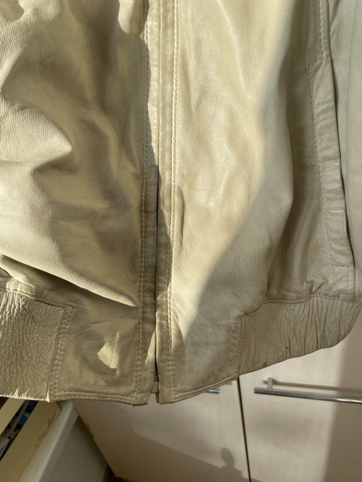Vintage Vintage soft leather Jacket white Size US L / EU 52-54 / 3 - 17 Thumbnail