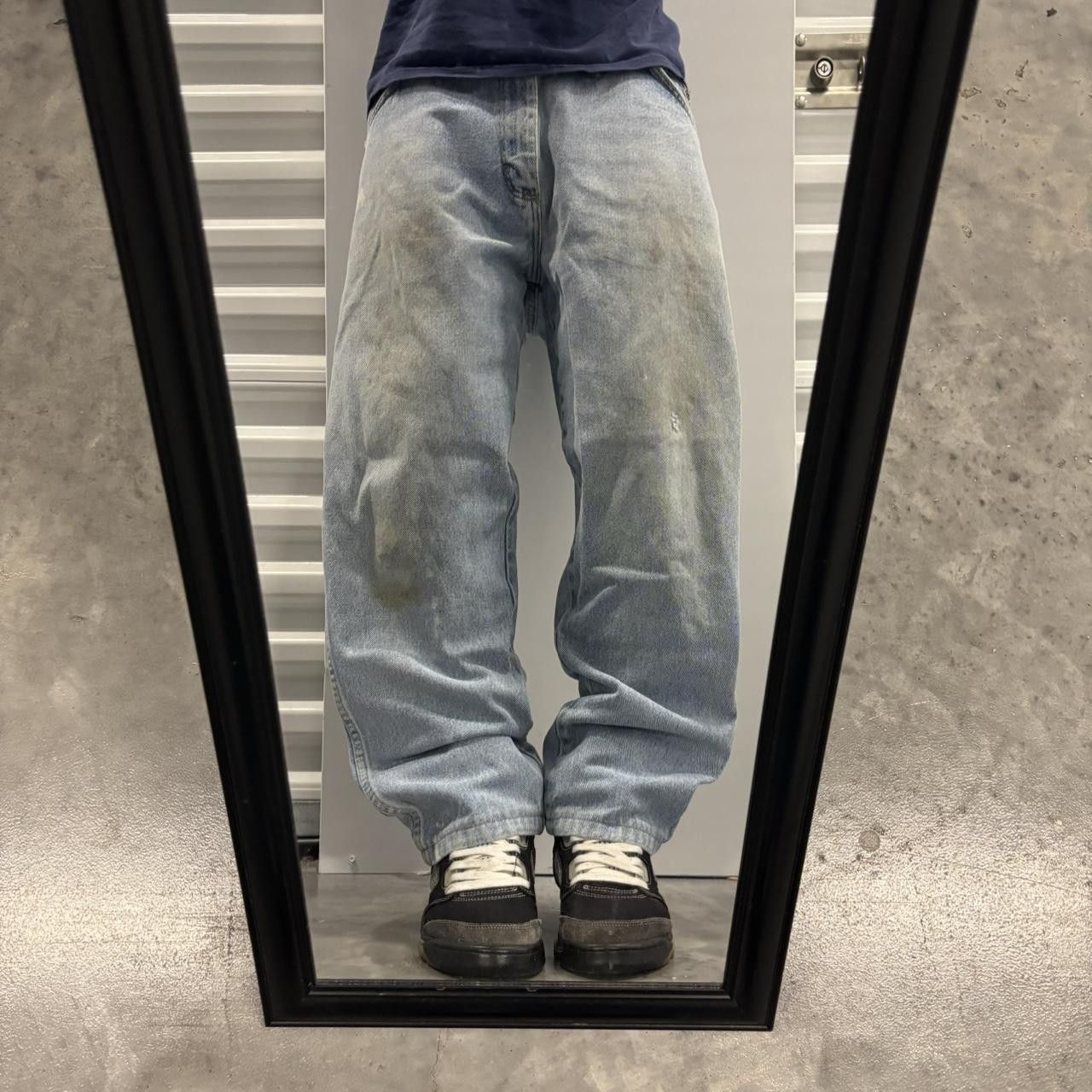 Japanese Brand × Vintage Crazy Vintage 90s Light Wash Essential Denim Jeans! Size US 34 / EU 50 - 1 Thumbnail