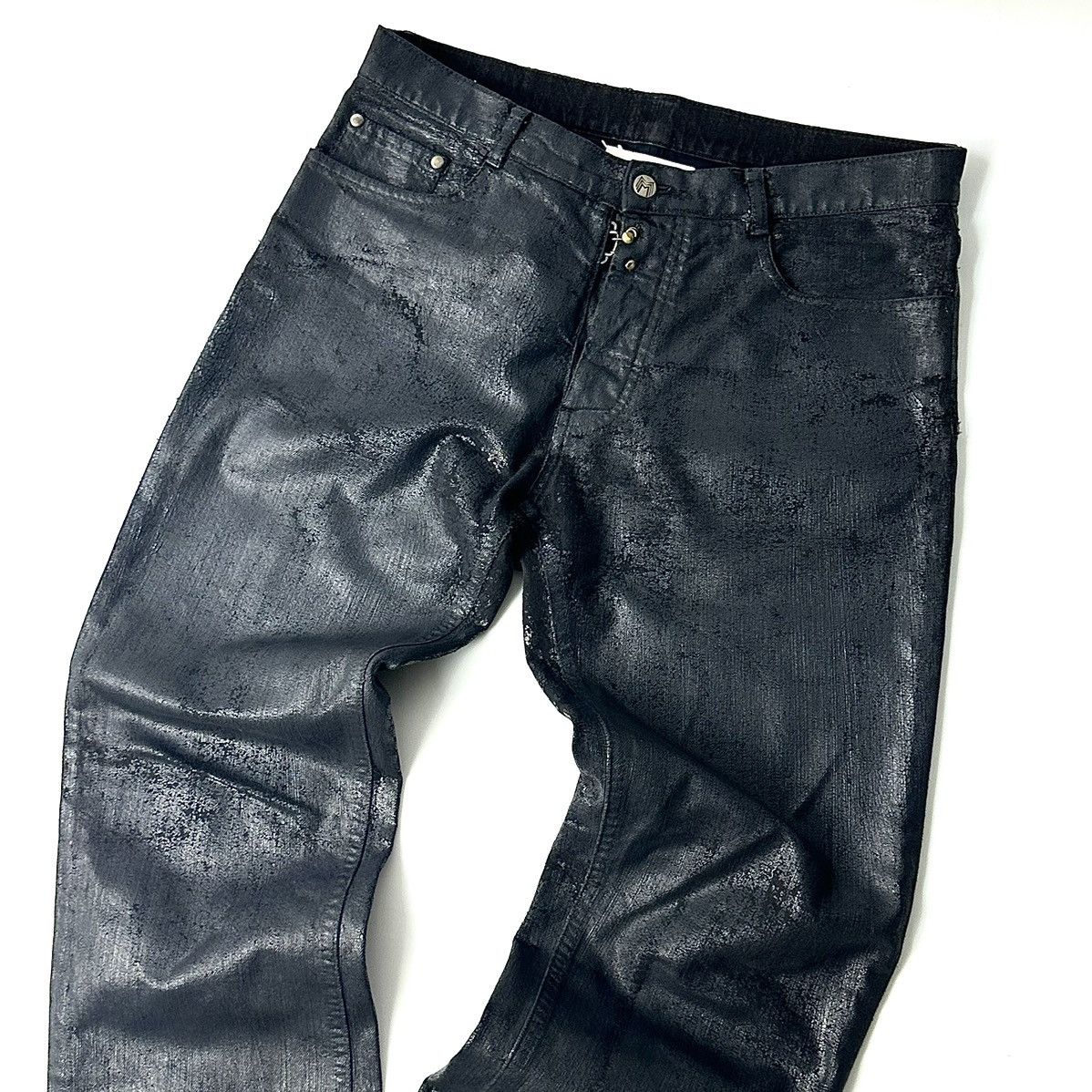 Maison Margiela **RARE** Maison Martin Margiela AW09 Cracked Paint Denim Size US 30 / EU 46 - 5 Thumbnail