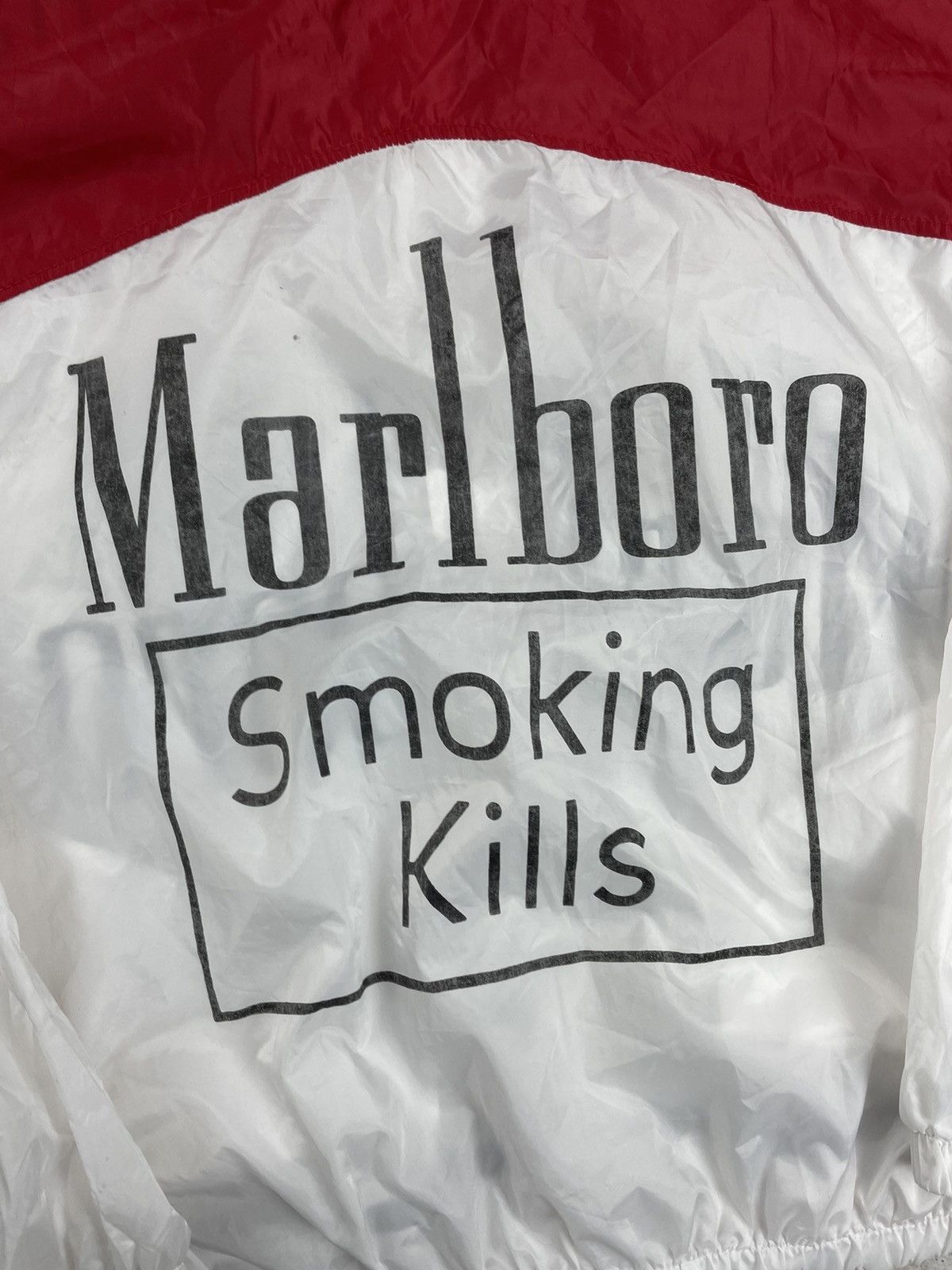 Marlboro × Vintage Vintage Marlboro Cigarettes Smoking Kills Light Jacket Size US L / EU 52-54 / 3 - 9 Thumbnail