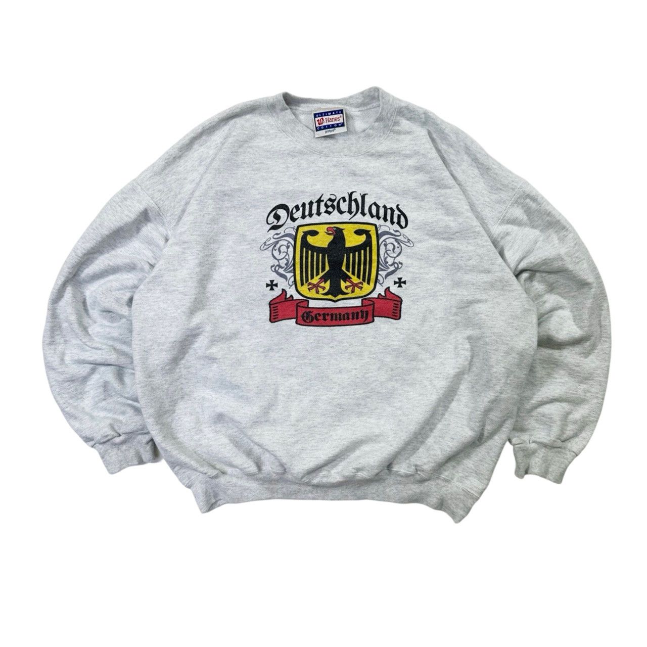 Vintage Vintage 90s Deutschland Germany Heavy Graphic Crewneck Size US XL / EU 56 / 4 - 1 Thumbnail