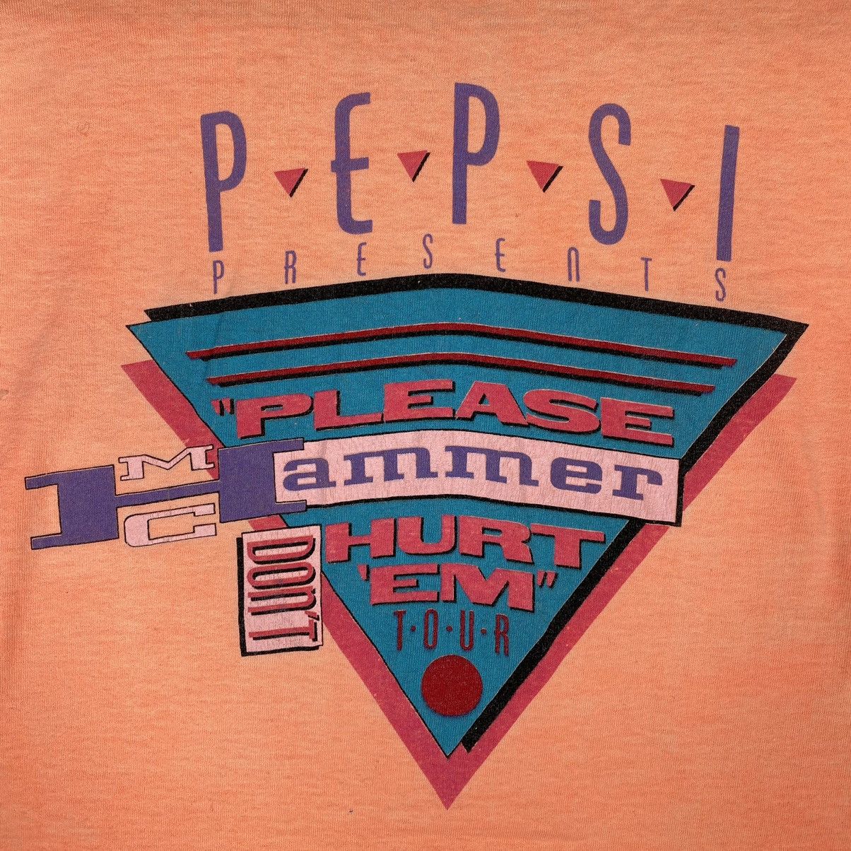 Pepsi × Rap Tees × Vintage Vintage 90's MC HAMMER Please Don't Hurt 'Em 1991 Tour Tee Size US M / EU 48-50 / 2 - 3 Thumbnail