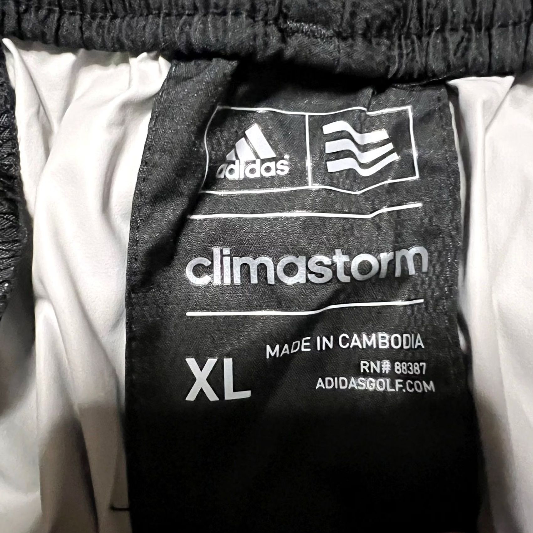 Adidas Adidas Golf Climastorm Rain Pants Mens XL Black Elastic Waist Size US 36 / EU 52 - 6 Thumbnail