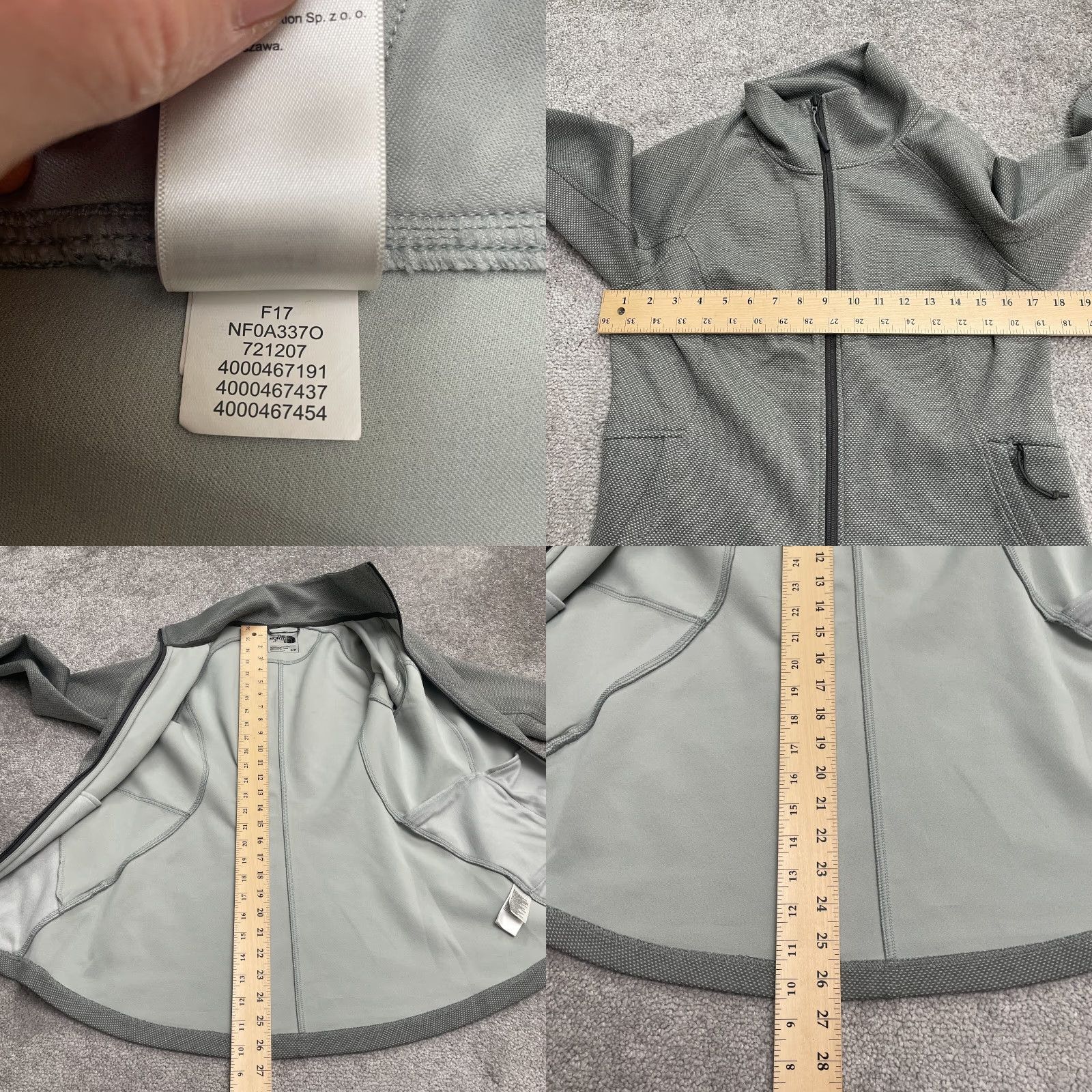The North Face The North Face Active Jacket Women Small Gray Thumbholes Full Zip Pockets Outdoor Size S / US 4 / IT 40 - 8 Thumbnail