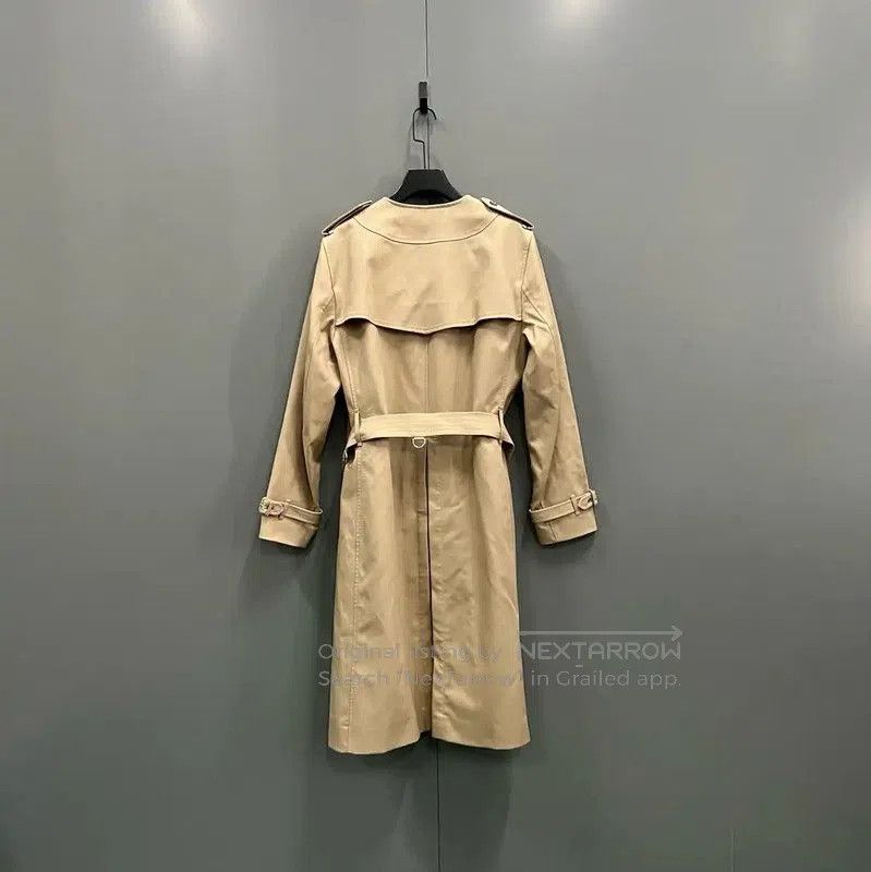 Burberry Burberry Khaki Cotton Mid-Length Trench Coat. Size M / US 6-8 / IT 42-44 - 2 Thumbnail
