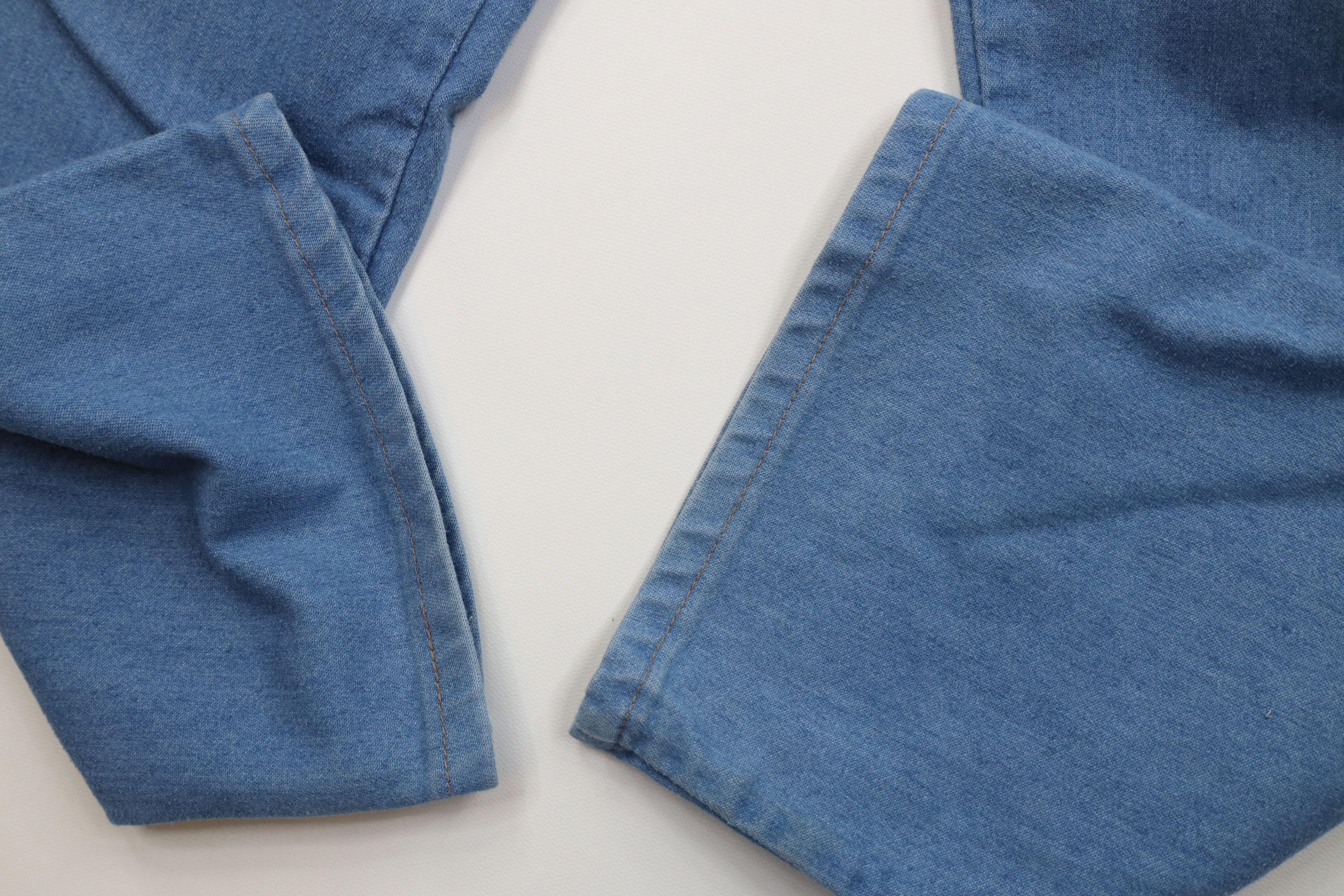 Wrangler Vintage 90s Wrangler Flared Wide Leg Denim Jeans Blue USA Size US 36 / EU 52 - 6 Thumbnail
