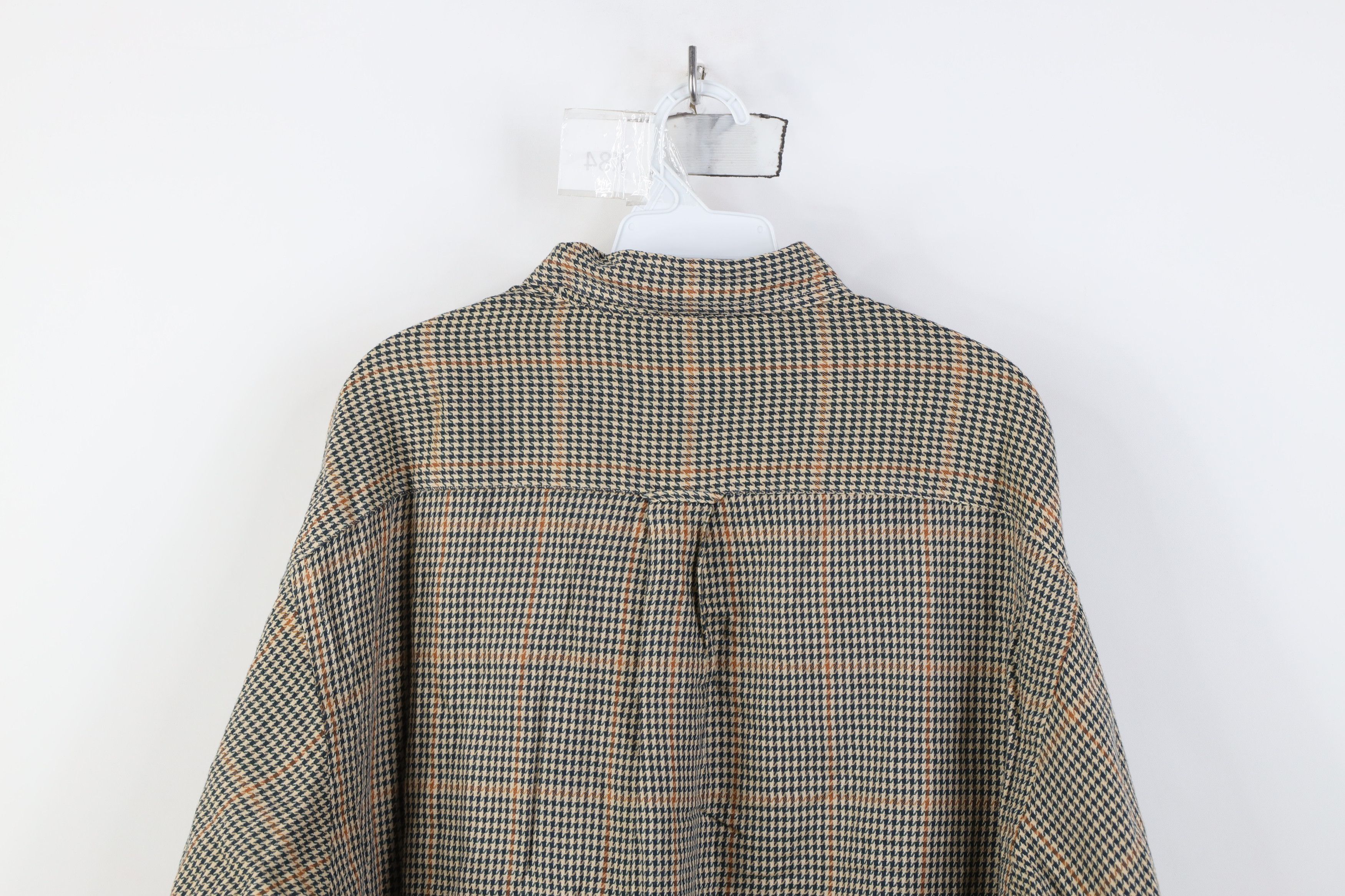 Nautica Vintage 90s Nautica Houndstooth Collared Button Down Shirt Size US L / EU 52-54 / 3 - 11 Thumbnail