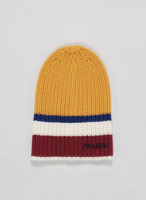 Marni o1w1db11024 Size: OS / Ribbed Beanie Cap in Multicolor Size ONE SIZE - 1 Preview