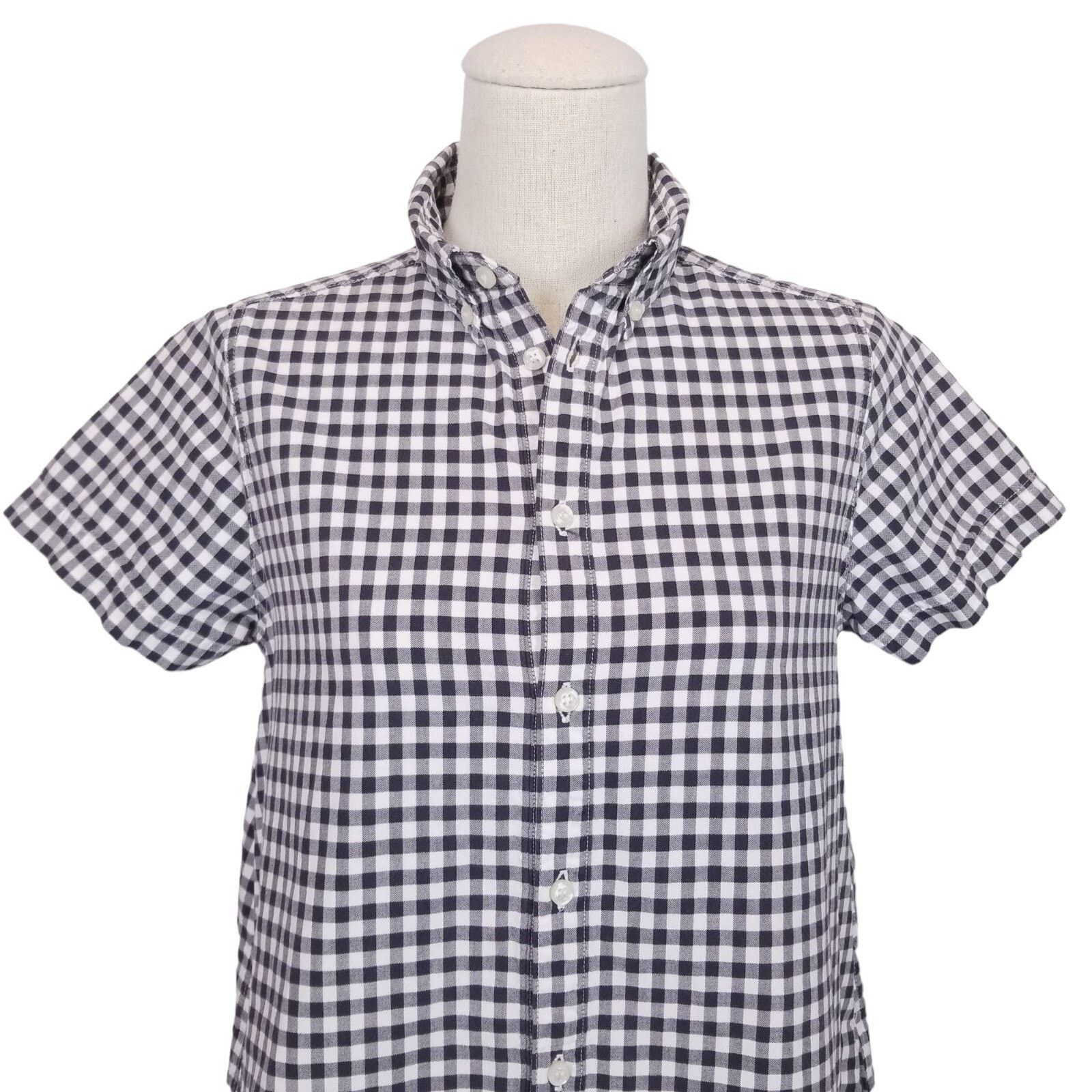 Other ichi Gingham Short Sleeve Tunic Navy White Sz Small Size S / US 4 / IT 40 - 2 Thumbnail