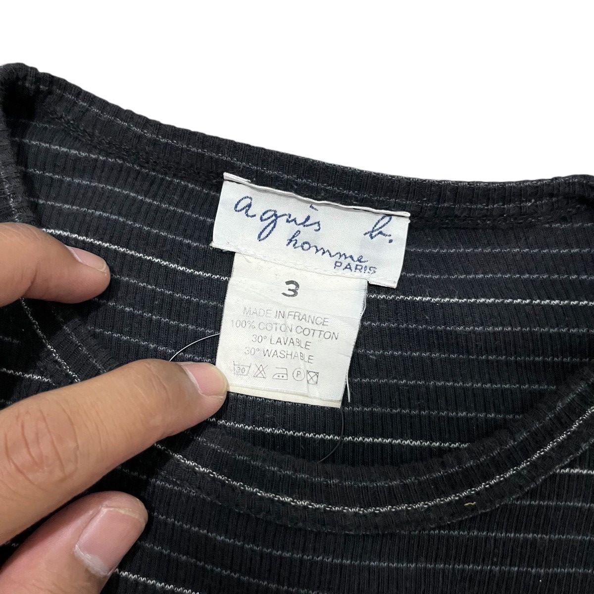 agnes b. Agnes.B Stripe Raglan Shirt Lgb Style Size M / US 6-8 / IT 42-44 - 5 Thumbnail