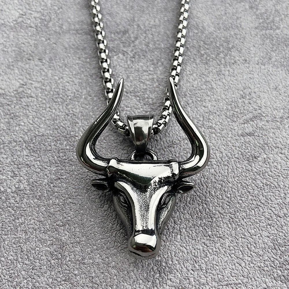 Other Bull Head Pendant Necklace Size ONE SIZE - 5 Thumbnail