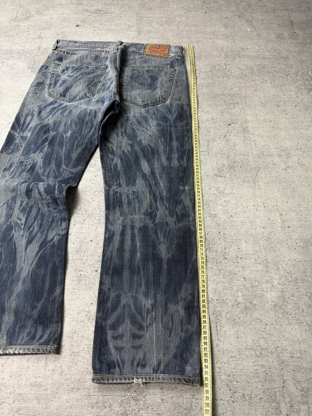 Japanese Brand Jeans Vintage Levi’s Faded distressed y2k pants Size US 31 - 7 Thumbnail