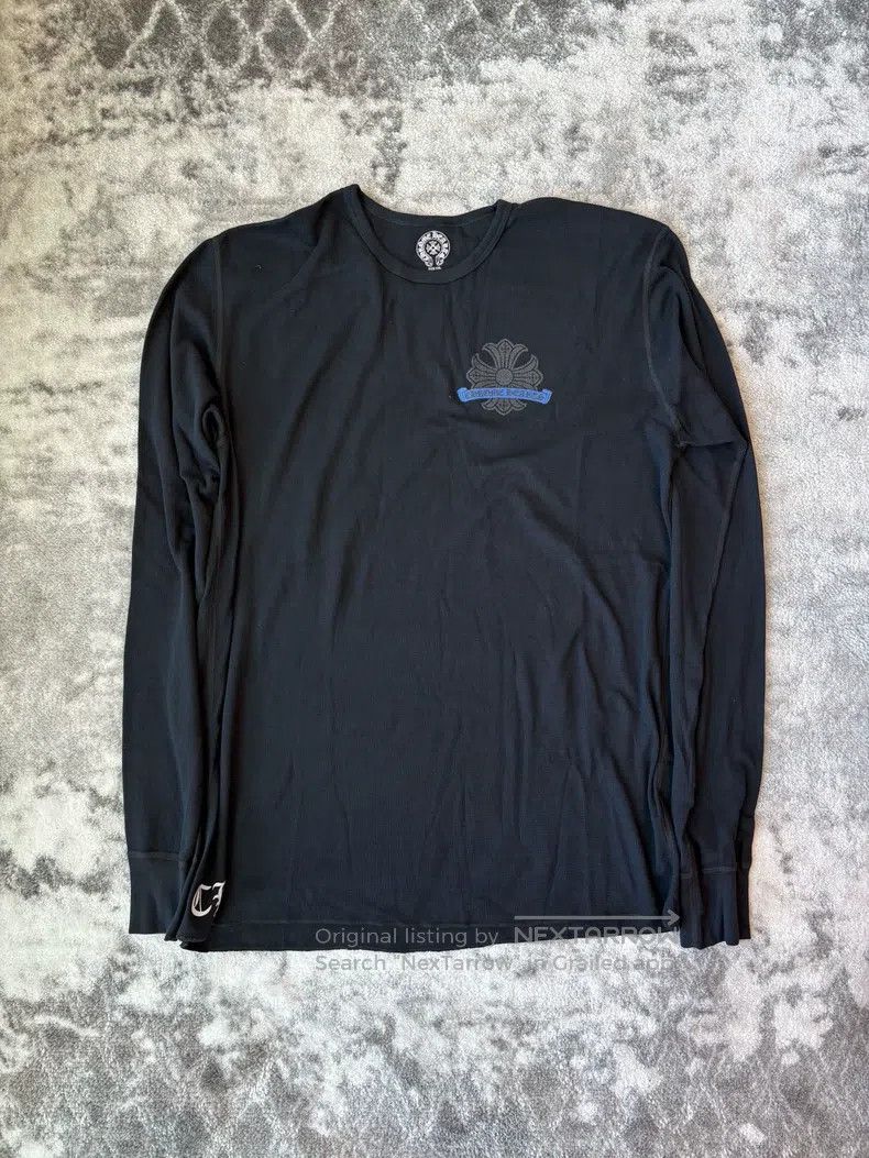 Chrome Hearts CHROME HEARTS Size XXL Blue horseshoe long sleeve T-shirt Size US XXL / EU 58 / 5 - 1 Thumbnail