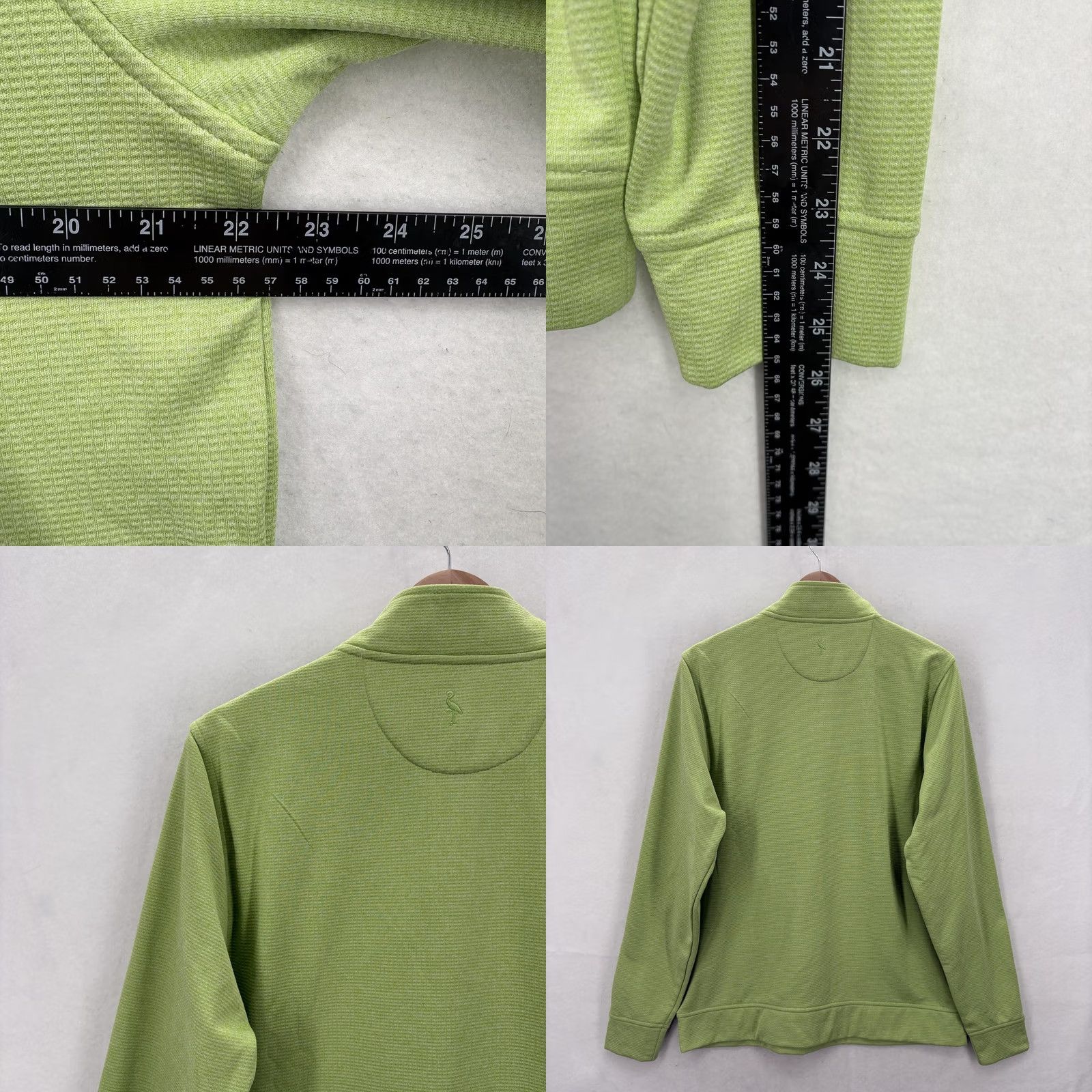 Tailorbyrd TailorByrd Performance Sweater Mens M Green Quarter Zip Pullover SPF 30 Size US M / EU 48-50 / 2 - 8 Thumbnail