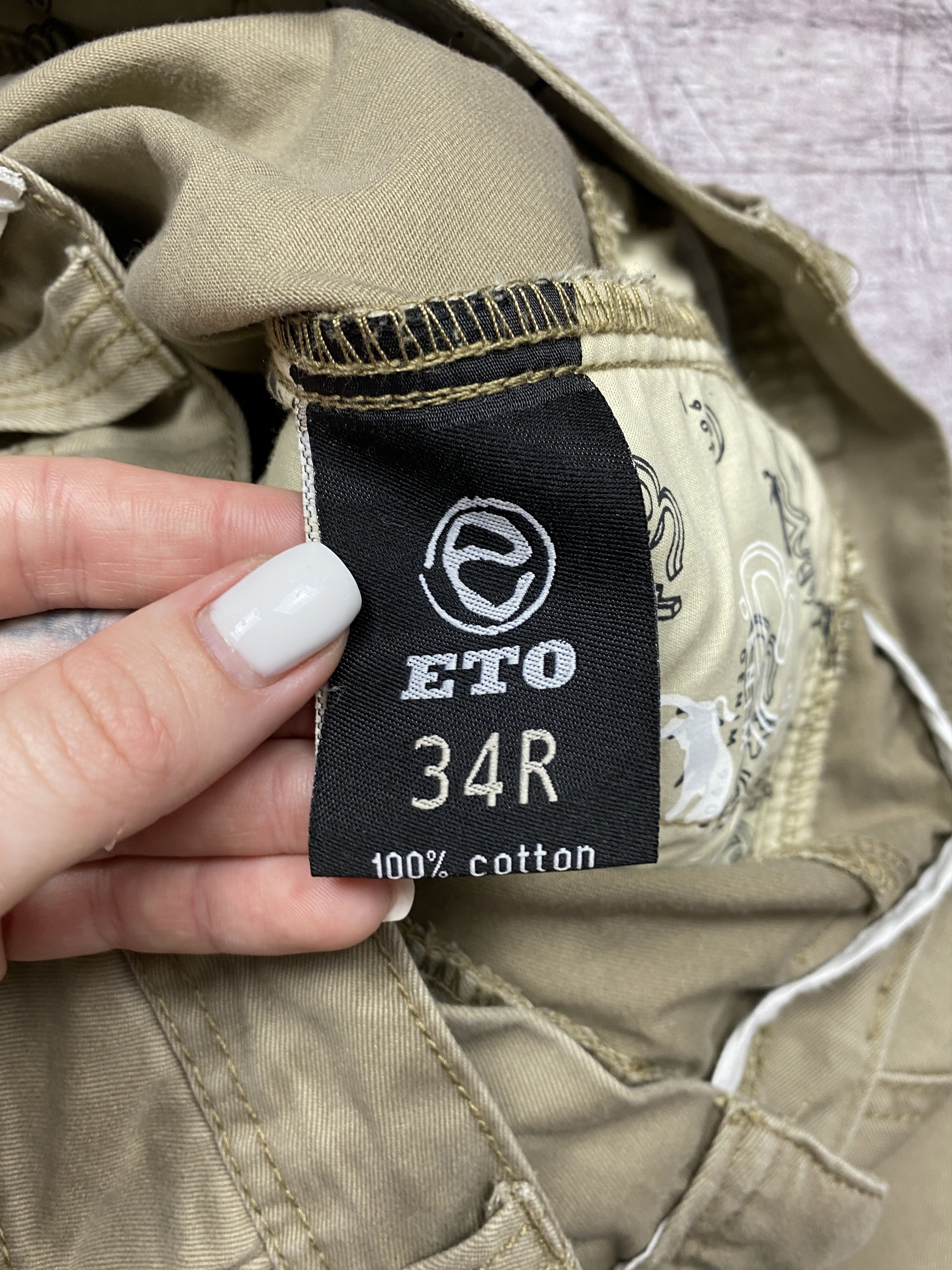 20471120 ETO Denim Vintage Mens Pants Jeans Size US 34 / EU 50 - 5 Thumbnail