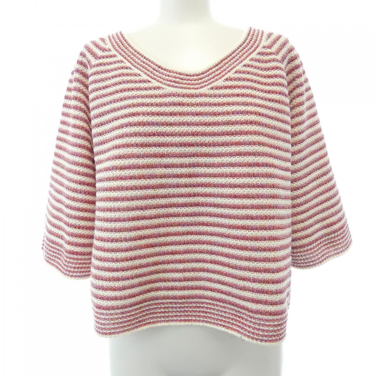 Chanel Chanel Chanel Knitwear Textile Tops P51241K06588 DUTY FREE for USA Size ONE SIZE - 1 Thumbnail