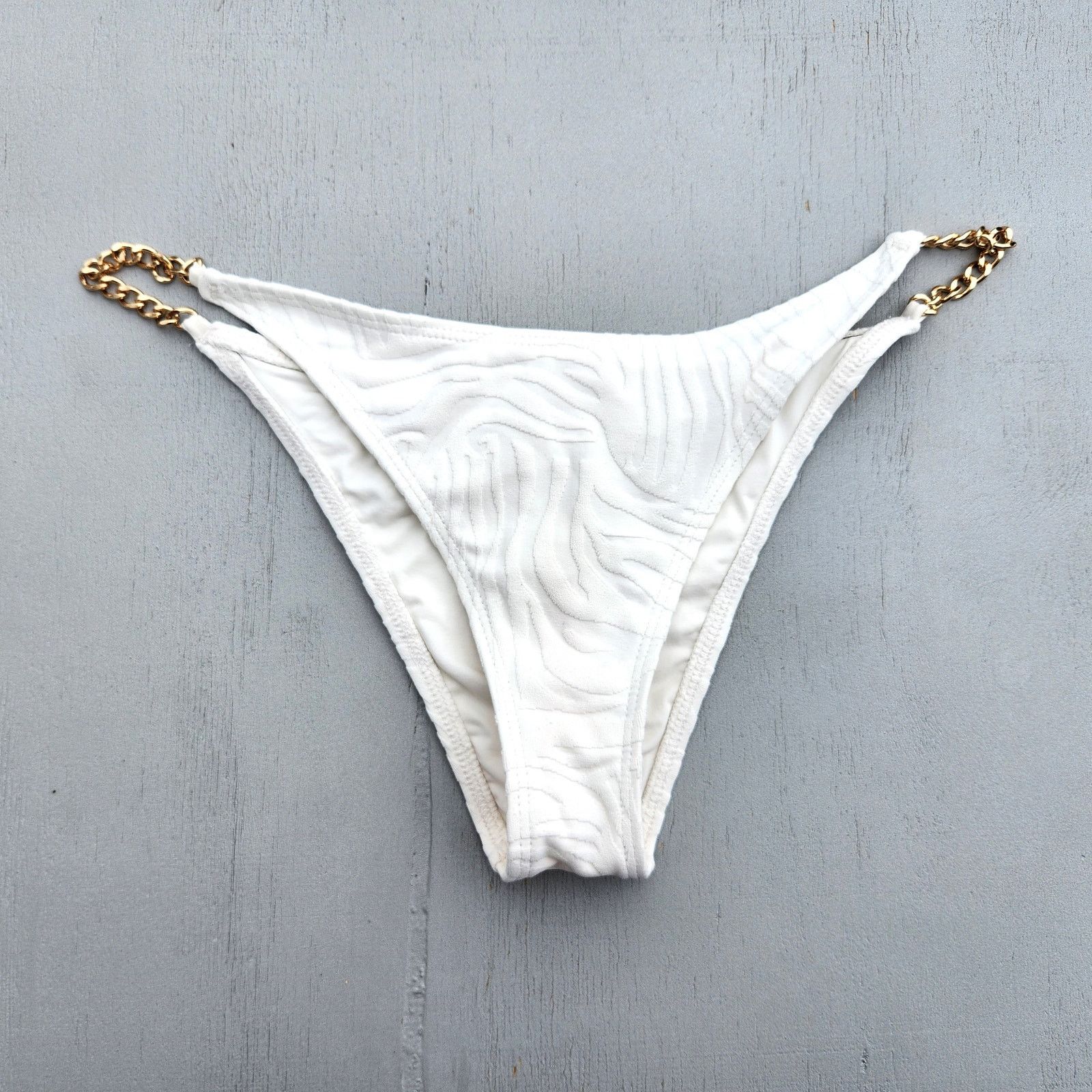 The Unbranded Brand L*Space Women Ivory Side Chain Swim Bikini Bottom Size S Size ONE SIZE - 3 Thumbnail