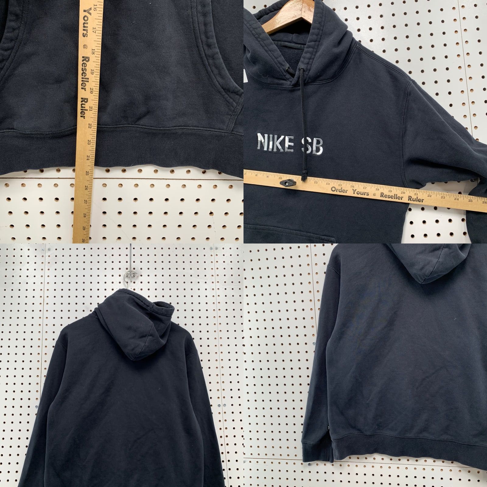 Nike Nike SB Hoodie Sweatshirt Mens M Black Mosaic Logo Embroidered Fleece Size US M / EU 48-50 / 2 - 9 Thumbnail