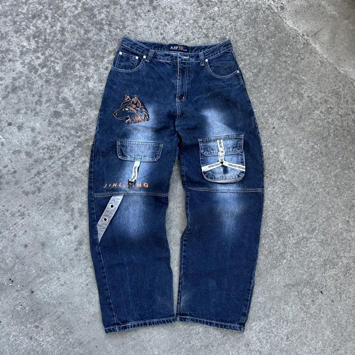 Number (N)ine Vintage Rap Jeans Crazy Fit Y2K 00s USA Size 33 Size US 33 - 1 Thumbnail