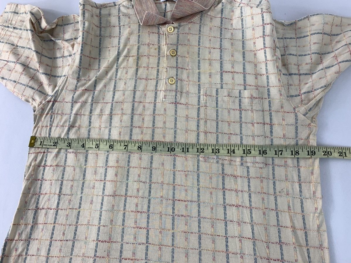 Alberto Alberto Rubini Made In Italy Checked Single Pocket Polo Tee Size US M / EU 48-50 / 2 - 9 Thumbnail