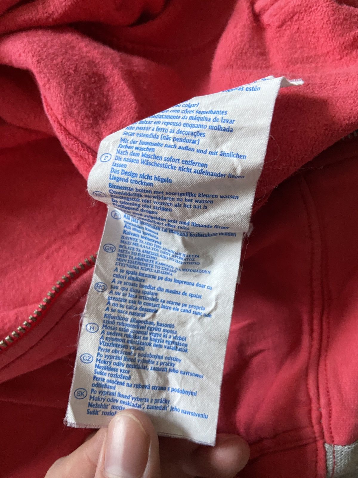 Champion Champion Zip Hoodie Pink 2000s Vintage Size M / US 6-8 / IT 42-44 - 7 Thumbnail
