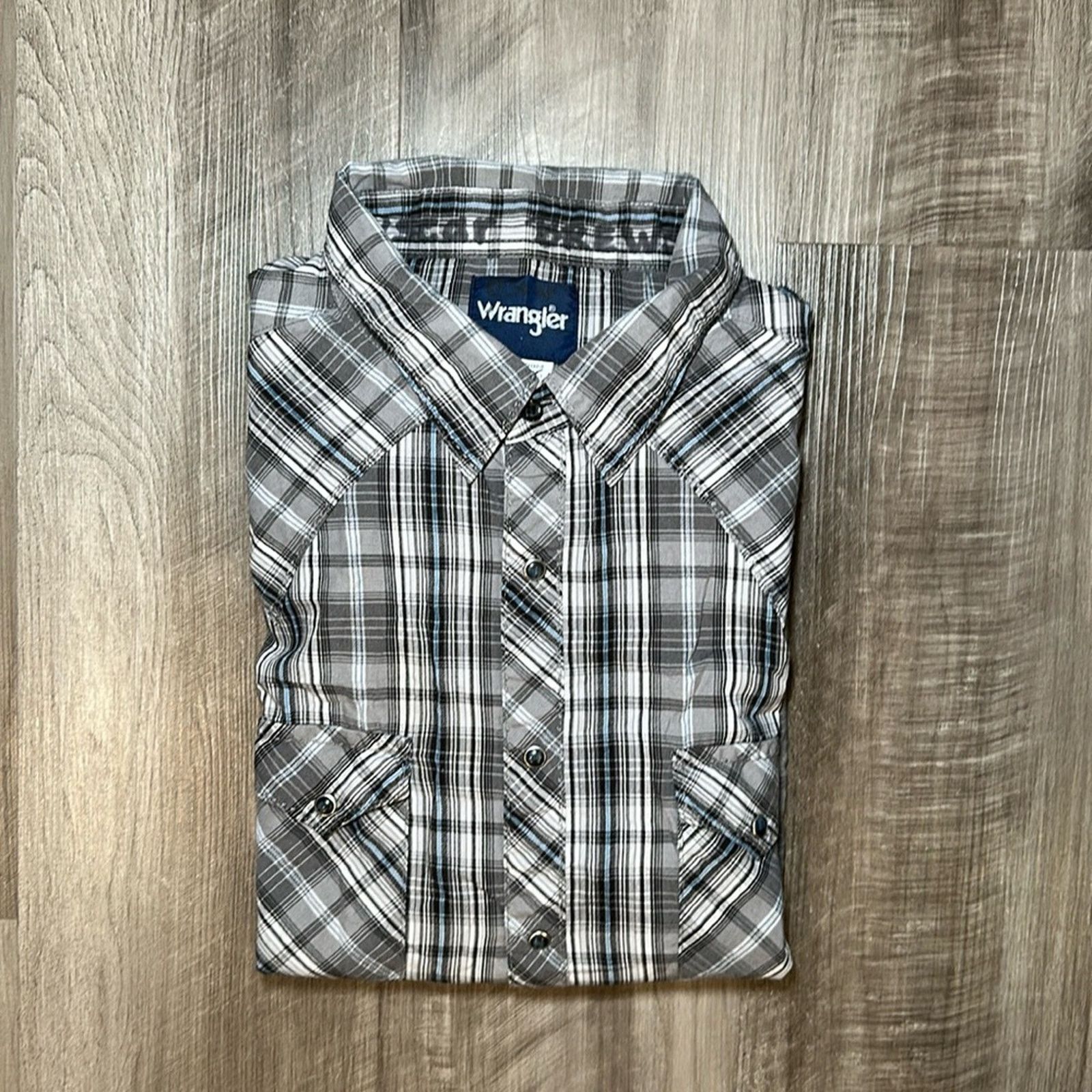 Wrangler Wrangler Western Long Sleeve Pearl Snap Button - XLT Size US XL / EU 56 / 4 - 1 Thumbnail