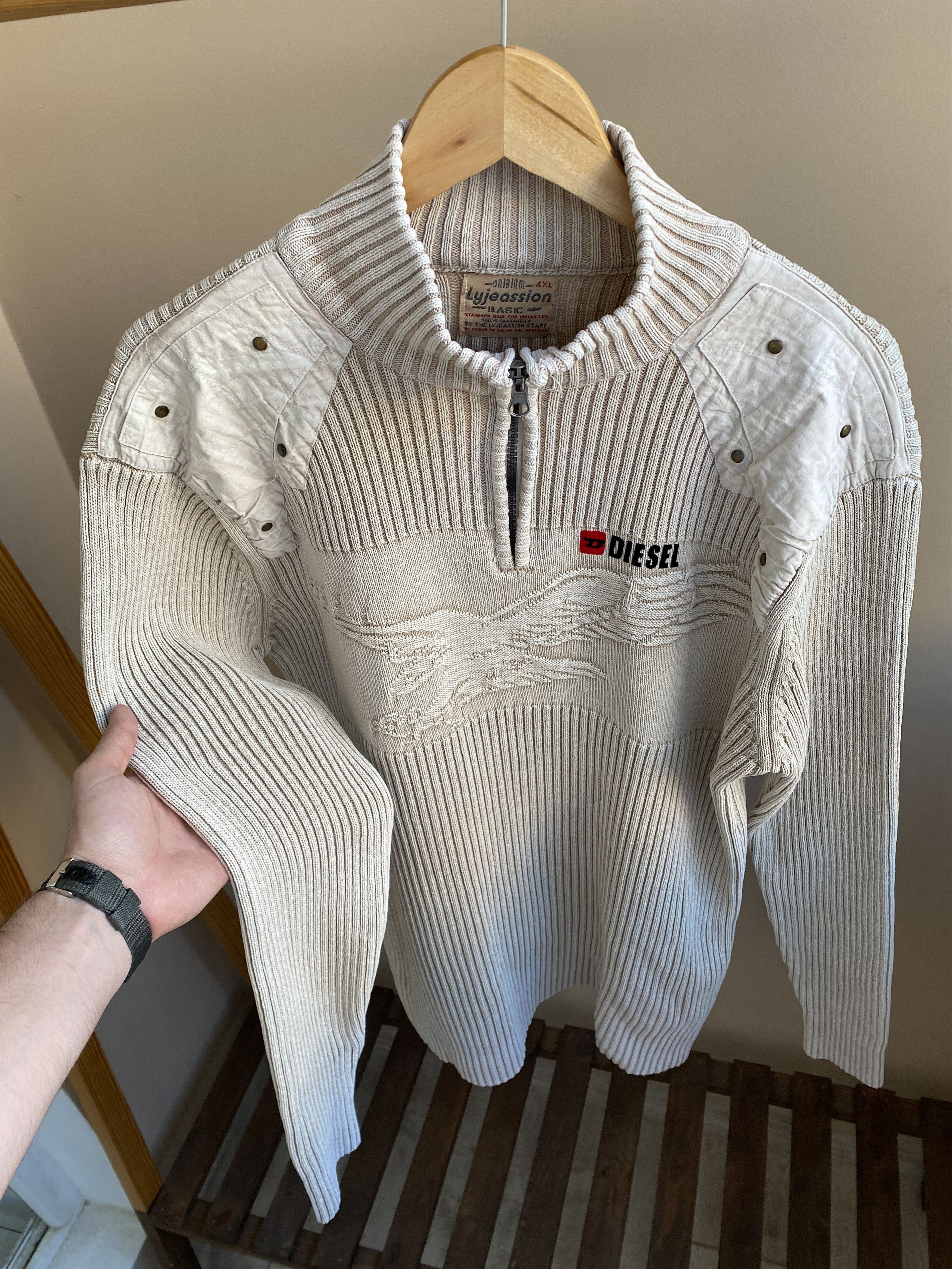Hysteric Glamour × If Six Was Nine Very rare vintage y2k eagle avant-garde Diesel style sweater Size US XXL / EU 58 / 5 - 8 Thumbnail