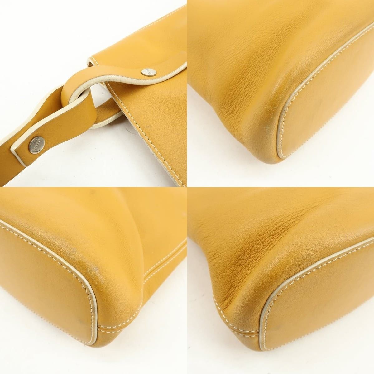 Loewe Loewe Calfskin Shoulder Bag Yellow Size ONE SIZE - 5 Thumbnail