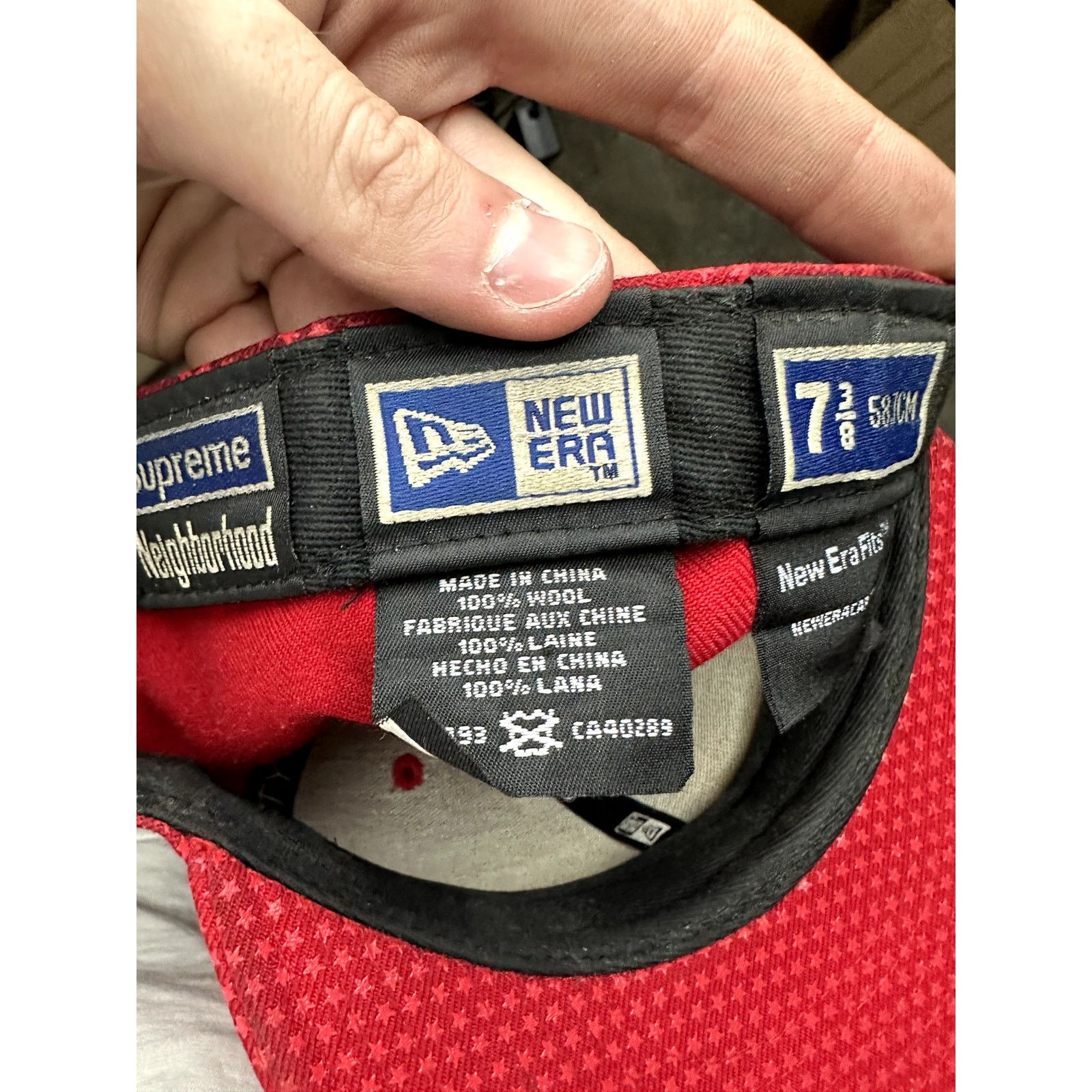 Supreme Supreme Cap Red Humanity Justice Freedom Used 7 3/8 Size ONE SIZE - 5 Thumbnail