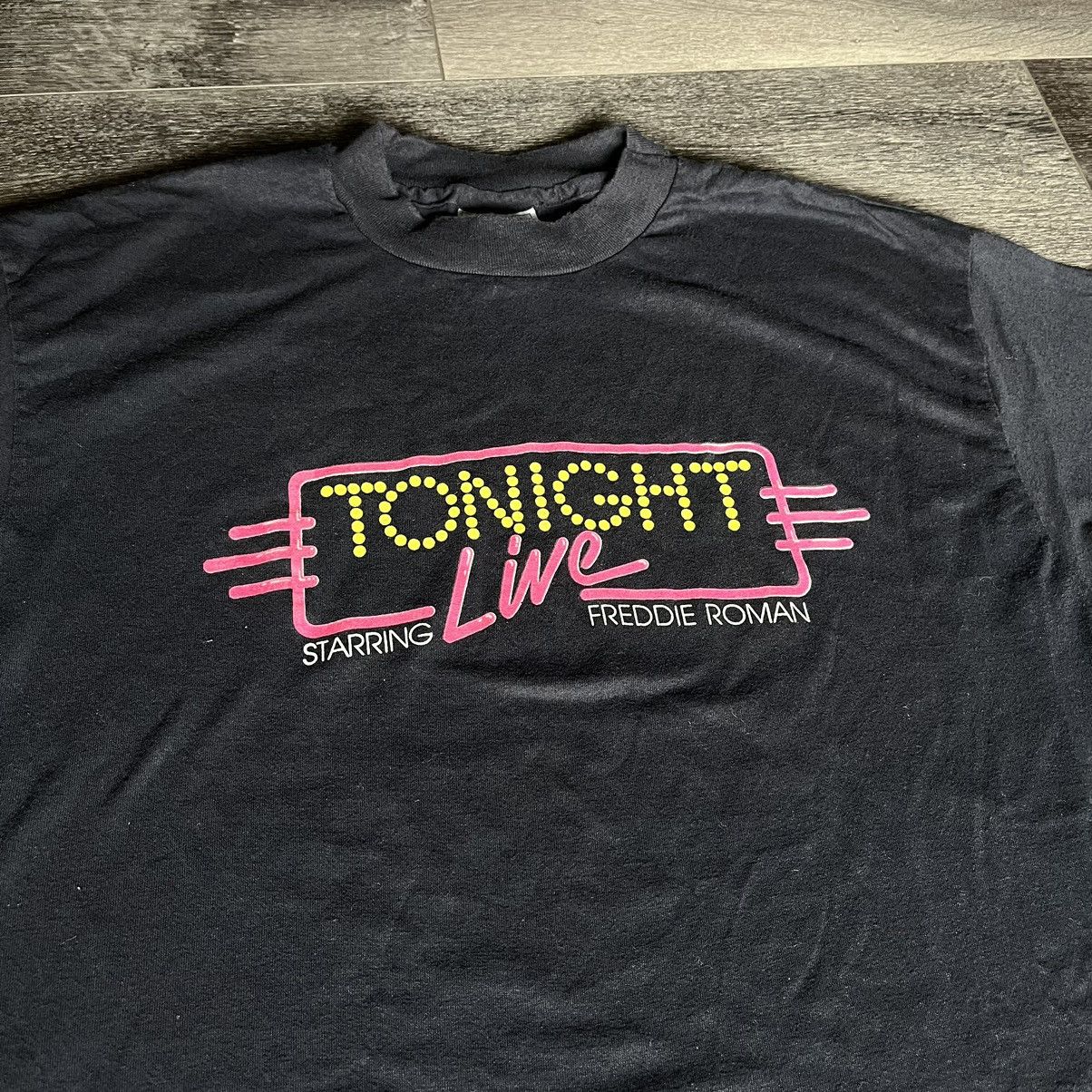 Vintage Vintage 80s Freddie Roman Tonight Live Trump Castle T Shirt Size US L / EU 52-54 / 3 - 1 Thumbnail