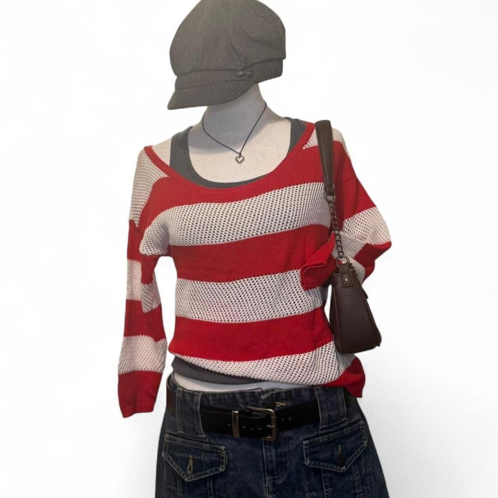 Aeropostale ❤️ vintage aeropostale striped knit top 🤍 Size M / US 6-8 / IT 42-44 - 1 Thumbnail