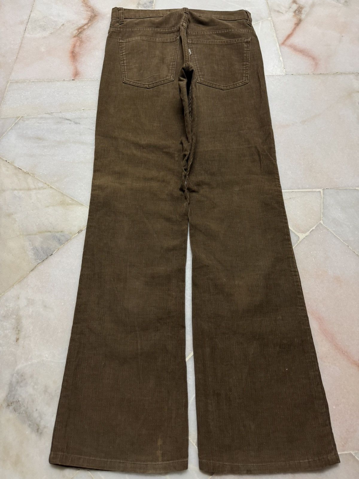 Levi's 💥FLARED💥70's LEVI'S WHITE TAG CODUROI BOOTCUT CLASSIC BROWN Size US 29 - 11 Thumbnail