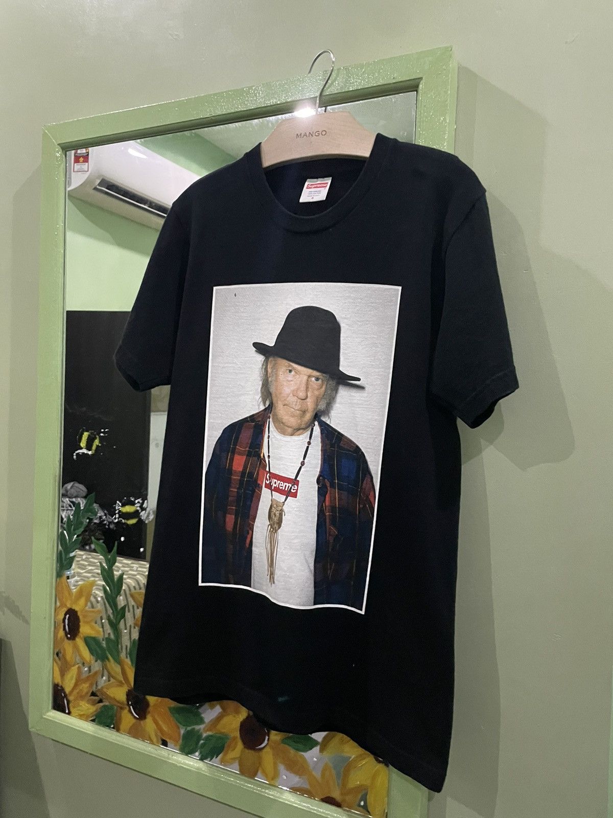 image of Supreme Neil Young Tshirt in Black, Men's (Size Small)