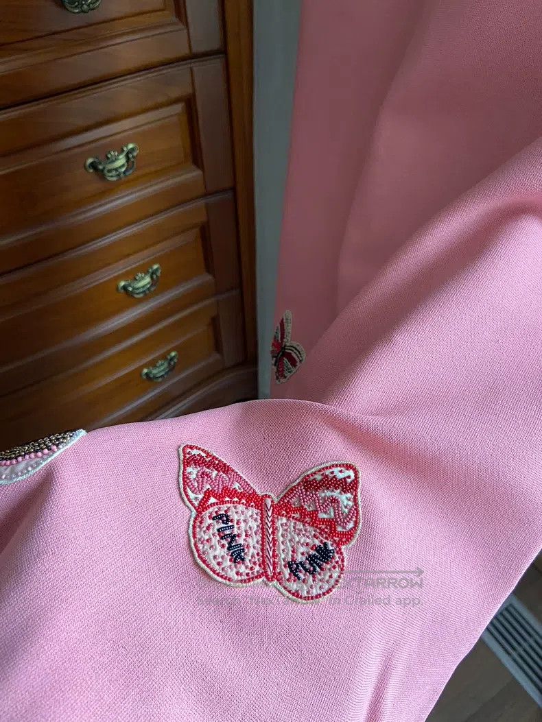 Valentino Valentino Embroidered butterfly dress Size S / US 4 / IT 40 - 4 Thumbnail