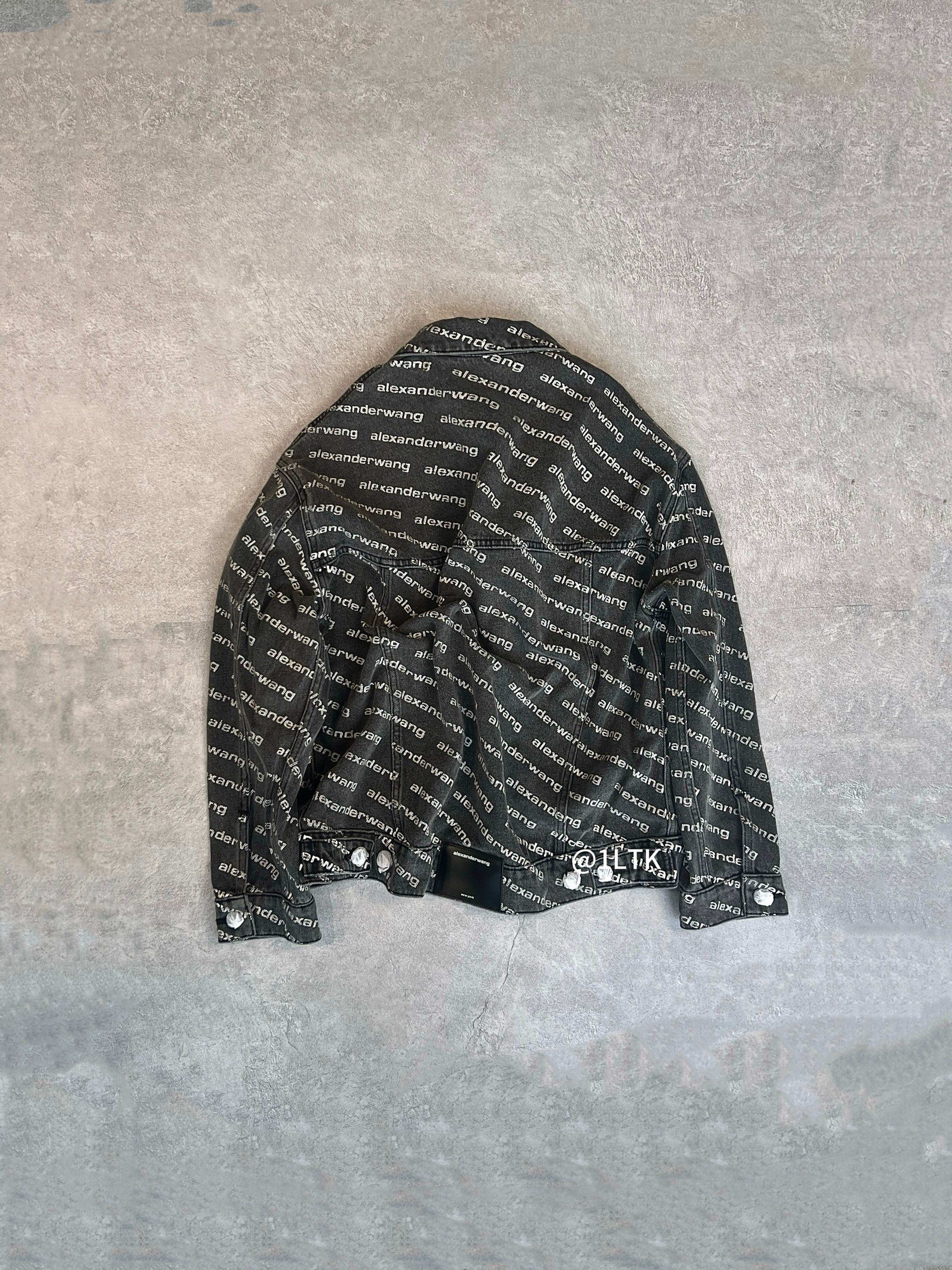 Alexander Wang Alexander King denim jacket （ covered in logos) Size US S / EU 44-46 / 1 - 2 Thumbnail