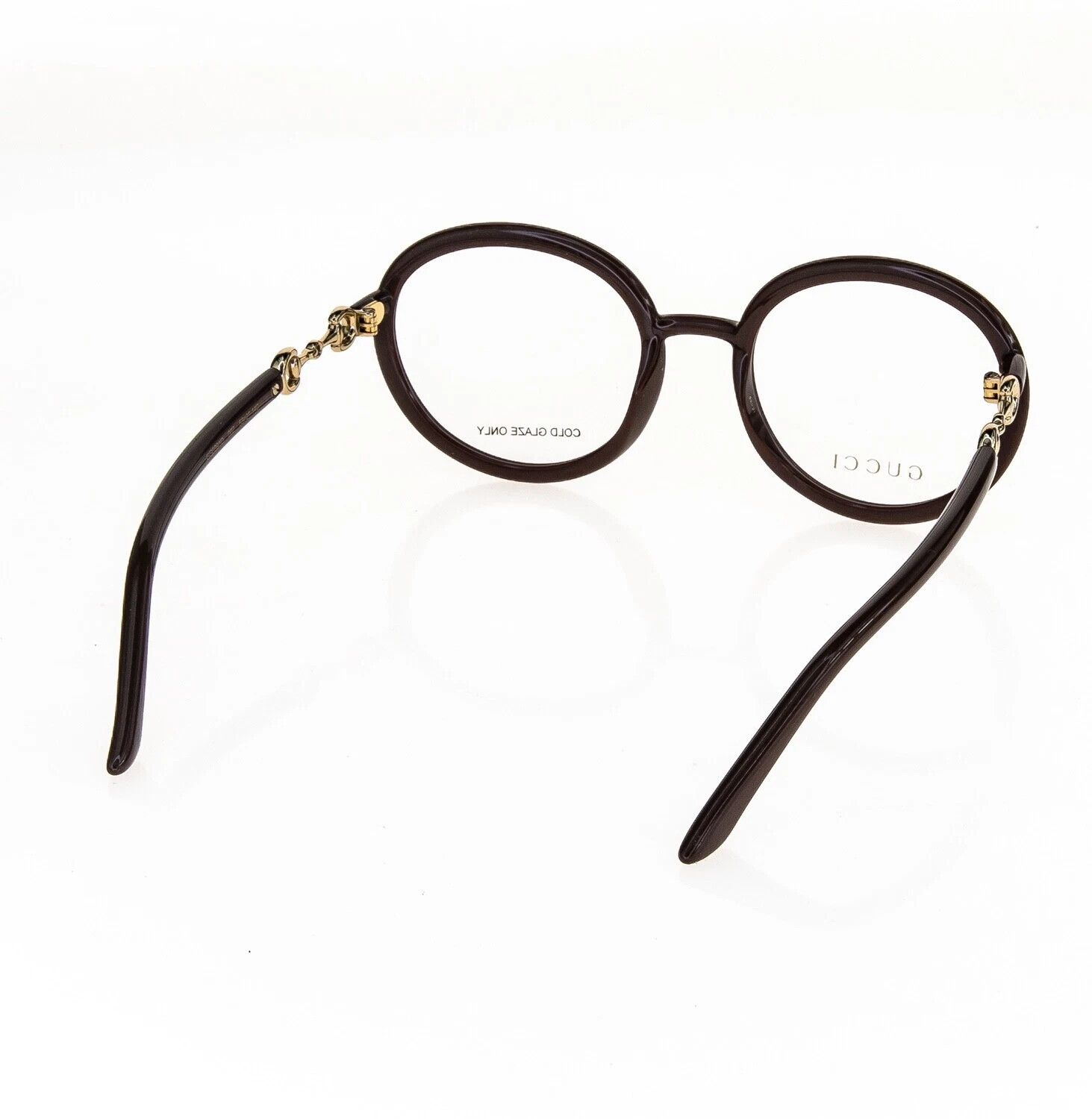 Gucci GUCCI Horsebit 0891 Brown Round Retro Eyeglasses GG0891O 002 Size ONE SIZE - 5 Thumbnail