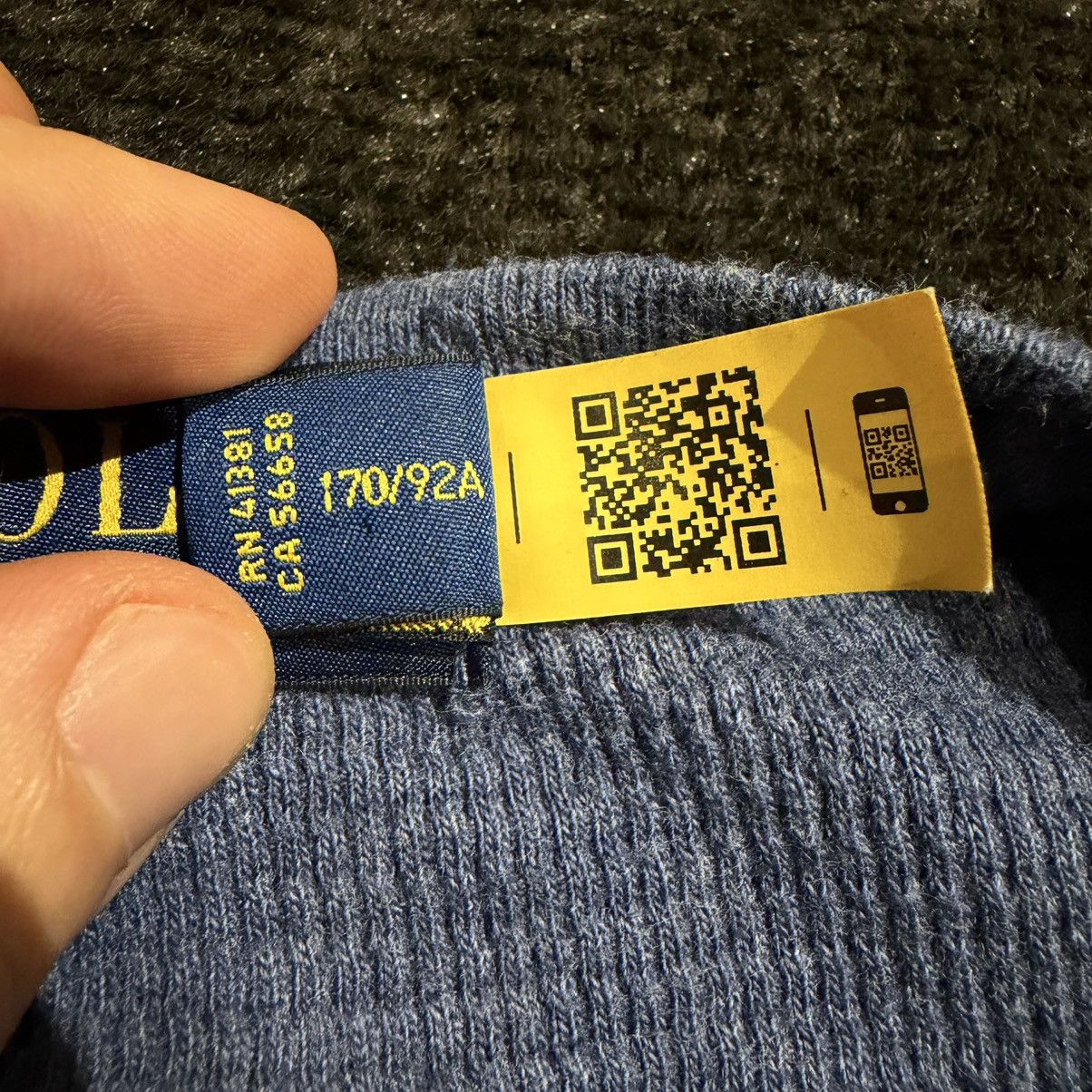 Polo Ralph Lauren Navy polo ralph lauren waffle long sleeve T Size US S / EU 44-46 / 1 - 7 Thumbnail