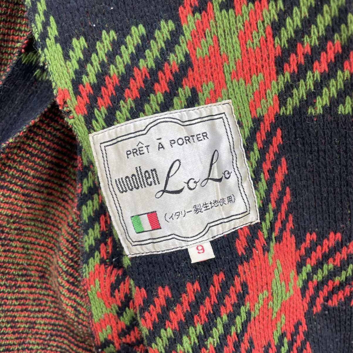 Japanese Brand Vintage Woolen Lolo Belted Jacket Size M / US 6-8 / IT 42-44 - 6 Thumbnail