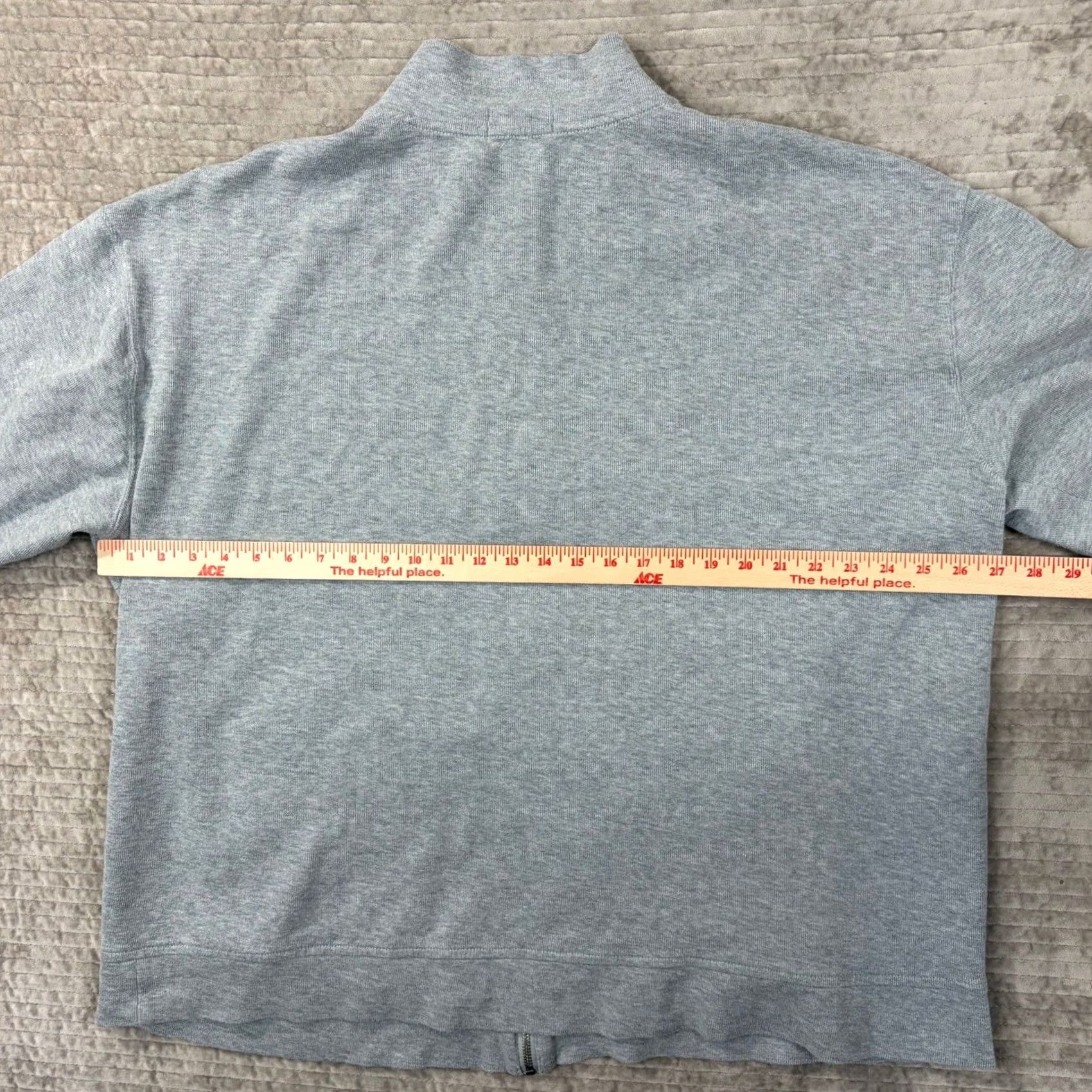 Polo Ralph Lauren Polo Ralph Lauren Jacket Mens Big 2X Gray Estate Rib Full Zip 2XB Tall Cotton Mock Size US XXL / EU 58 / 5 - 4 Thumbnail