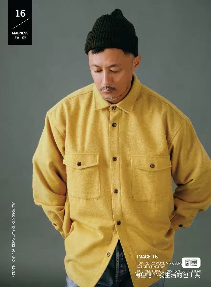 Madness MADNESS Wool Mix Shirt 24AW Size US L / EU 52-54 / 3 - 5 Thumbnail