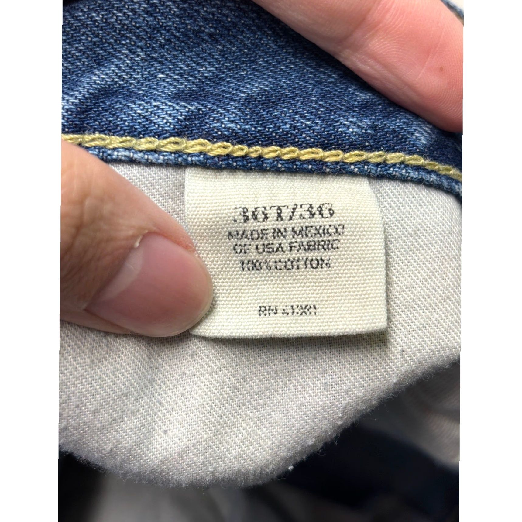 Polo Ralph Lauren Polo Ralph Lauren Jeans Men Classic Fit Straight Leg Blue Wash 36X33 Denim Cotton Zip Button 5-Pocket Distressed Pockets Logo Size US M / EU 48-50 / 2 - 5 Thumbnail