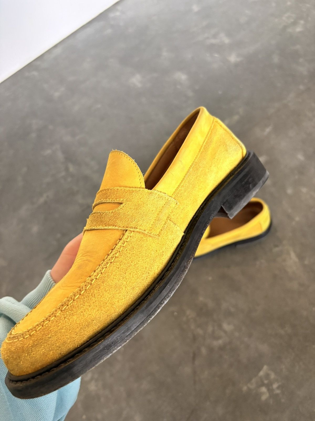 Aime Leon Dore Yellow Suede Penny Loafer Size US 9 / EU 42 - 6 Thumbnail