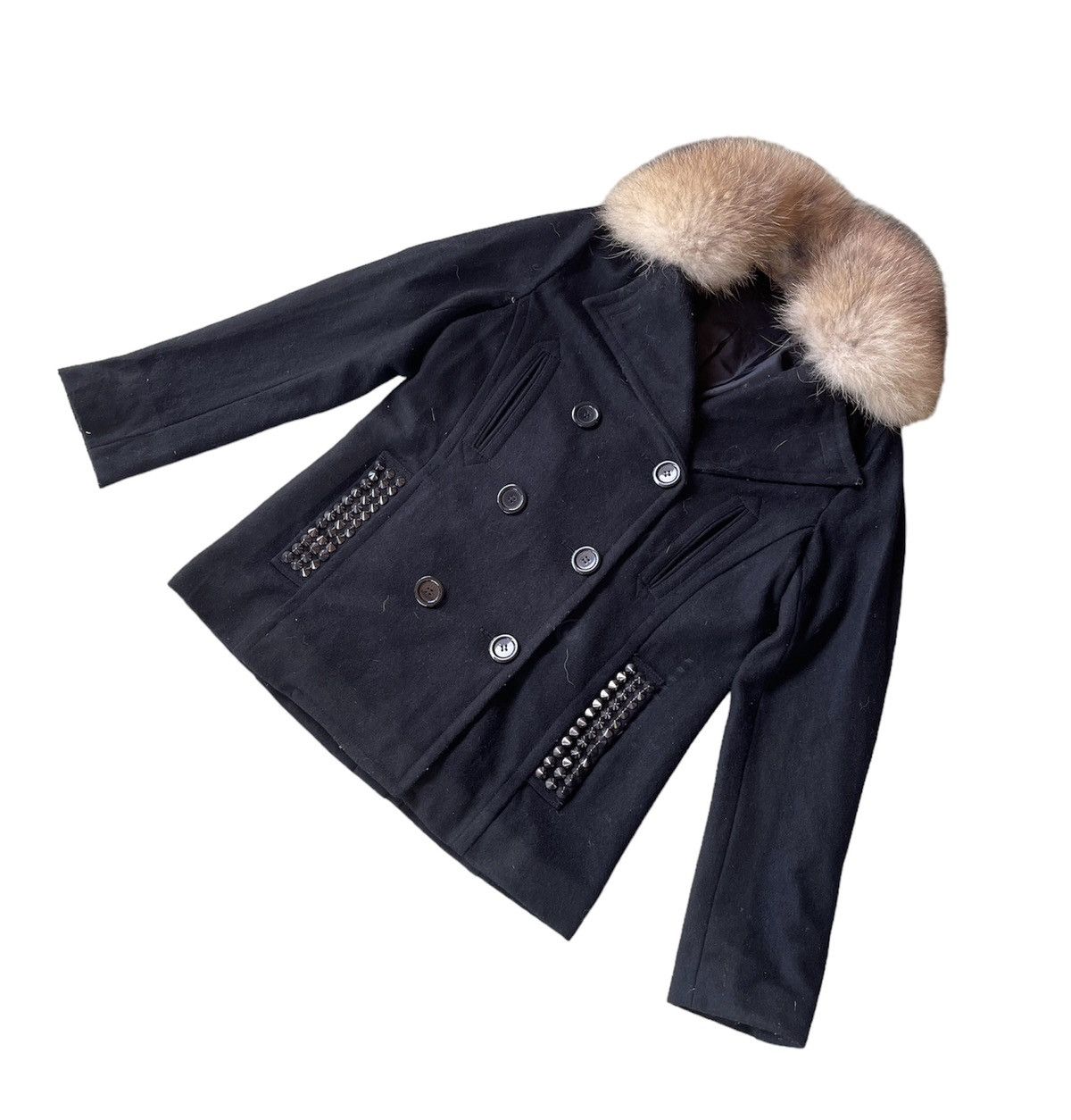 If Six Was Nine Glad News Wool Peacoat Jacket If Six Was Nine Style Size S / US 4 / IT 40 - 5 Thumbnail