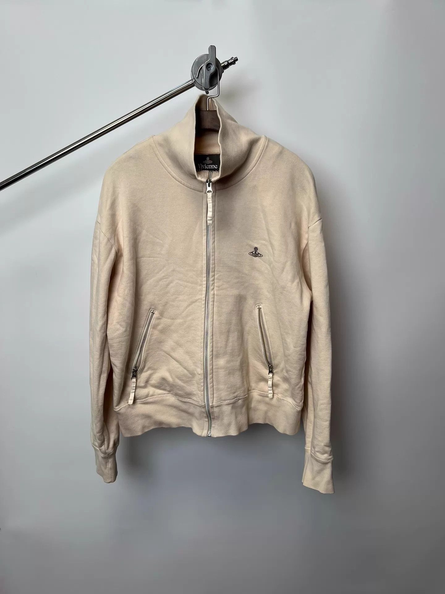 Vivienne Westwood Vivienne W Embroidered Printed High Neck Zip Hoodie Size US M / EU 48-50 / 2 - 1 Thumbnail