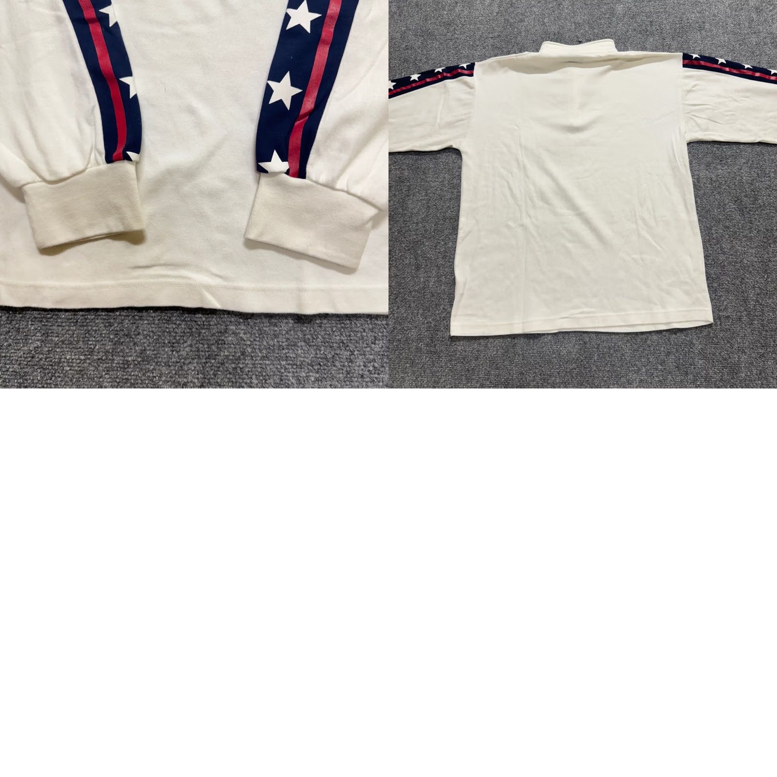 Spyder VINTAGE Spyder 1/4 Zip Shirt Mens L White Y2K Pullover Long-sleeve 90s USA Stars Size US L / EU 52-54 / 3 - 8 Thumbnail