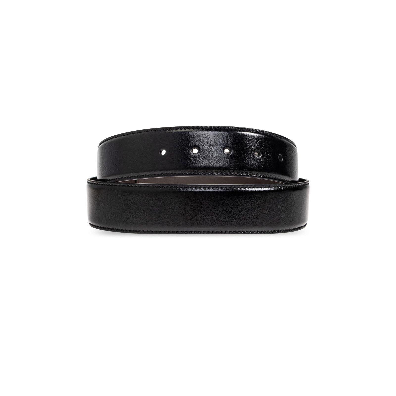 Versace VERSACE Black Leather Belt New & Authentic (Men's size:80;) Size ONE SIZE - 2 Thumbnail