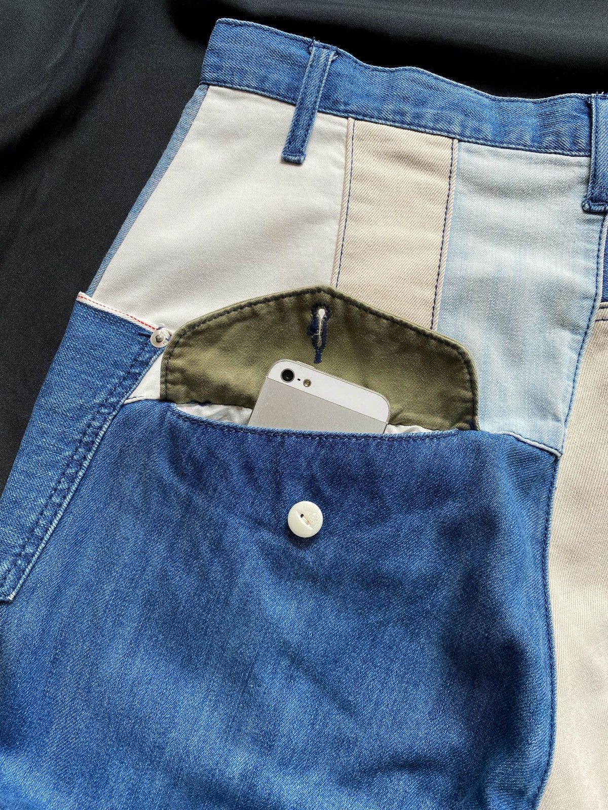 Issey Miyake Ne-net Issey Miyake Patchwork Denim Harem Pants Size US 32 / EU 48 - 7 Thumbnail