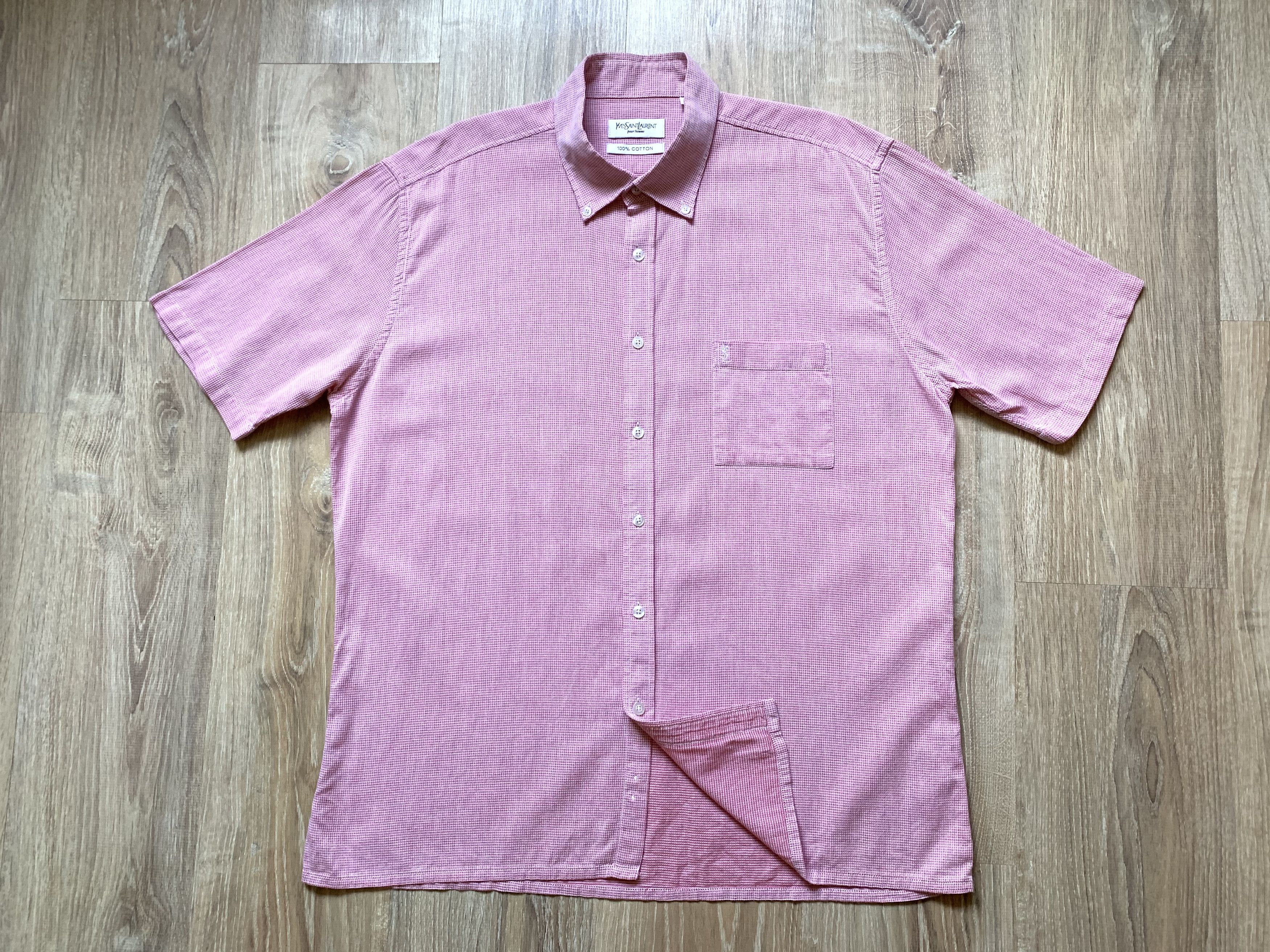 Vintage Yves Saint Laurent Cotton Short Sleeve Shirt
