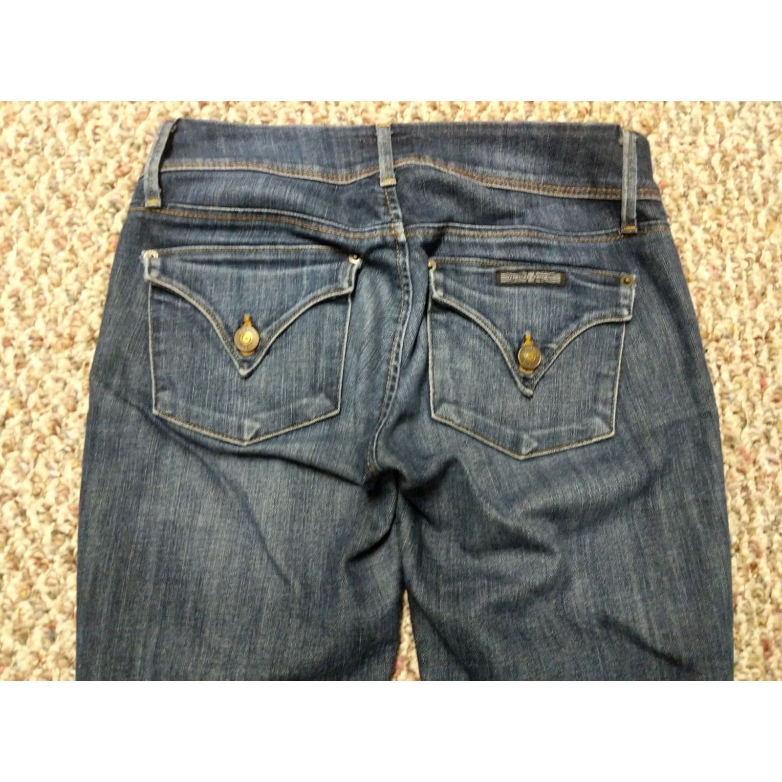 Hudson Hudson Collin Skinny Jeans Size 25 Medium Wash 29x29 Blue Cotton Blend Zip Zipper Closure Stretch Women Jeans Skinny & Slim Adults? Size 42" / US 20 - 7 Thumbnail